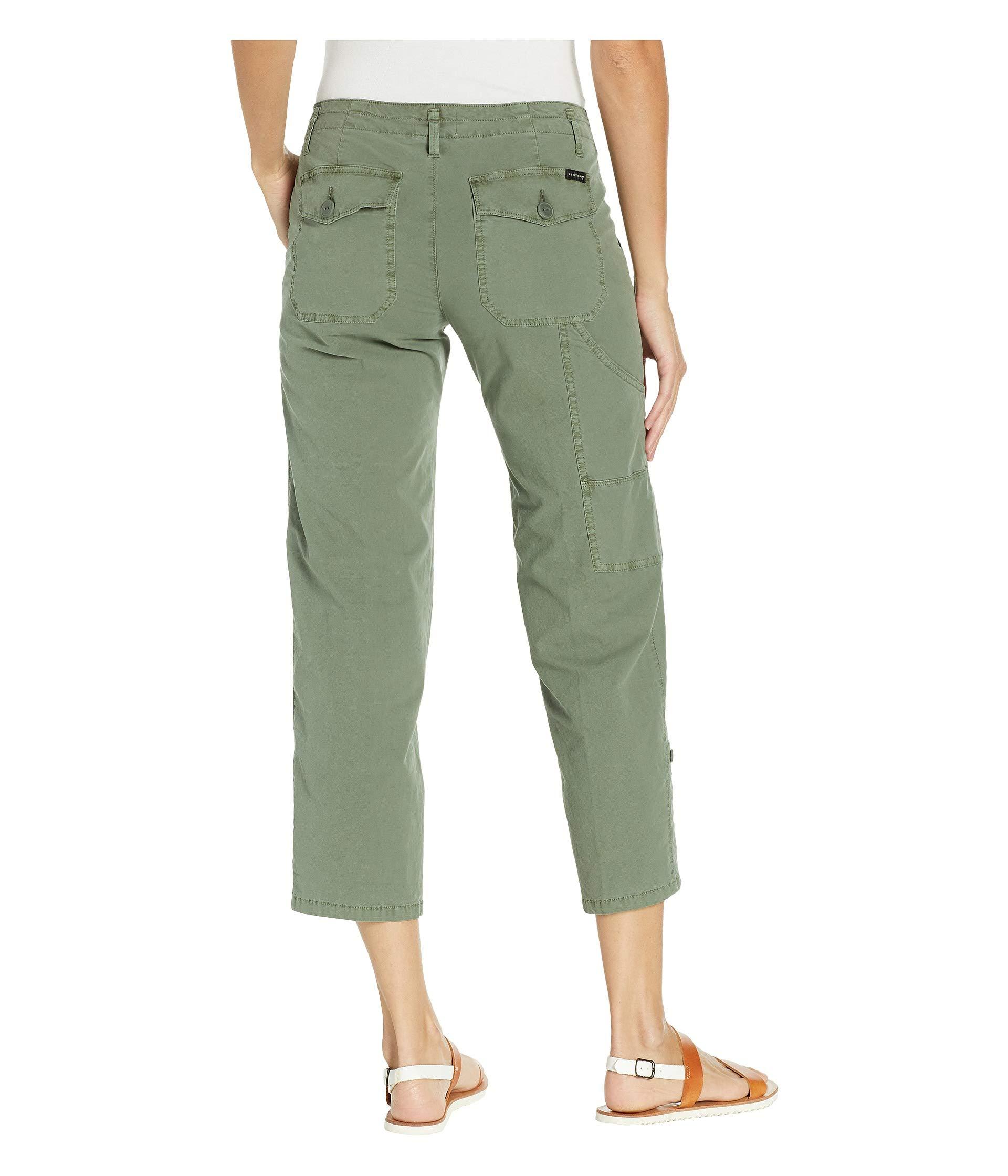Sanctuary Cotton Explorer Patch Pocket Crop Pants in Green Lyst