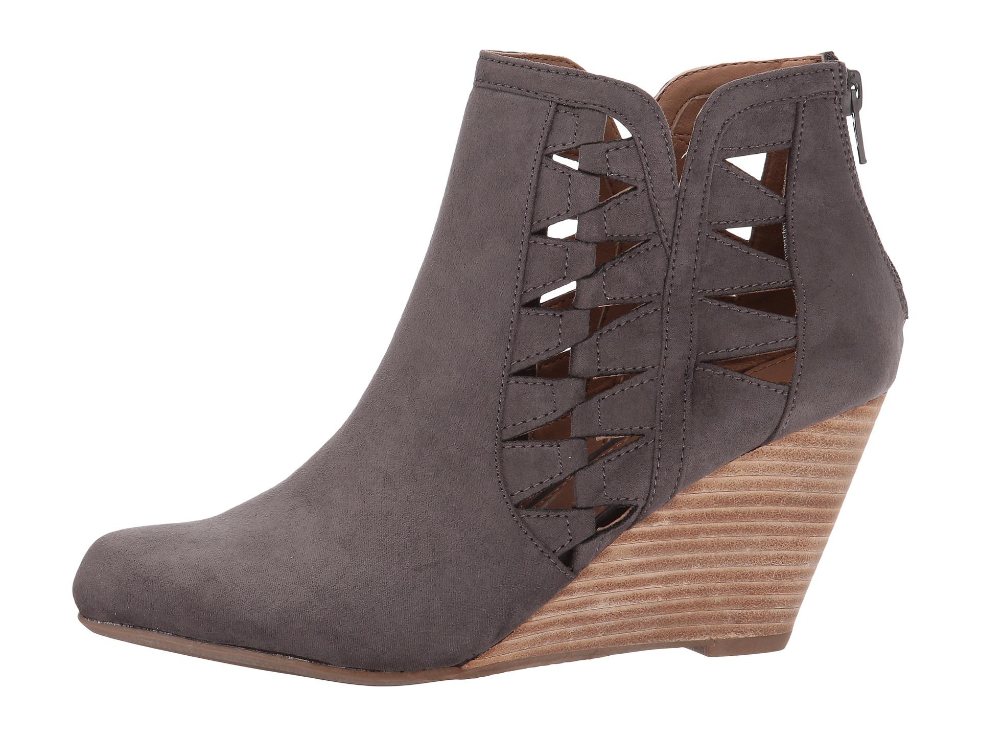 report wedge booties