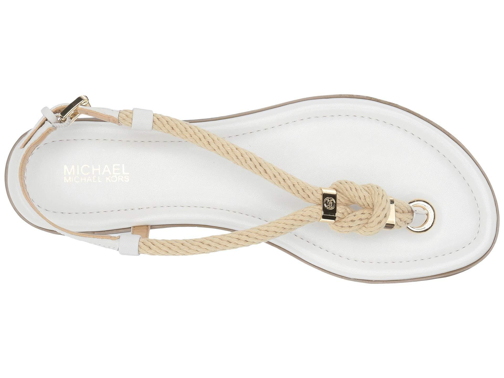 MICHAEL Michael Kors Holly Sandal (optic White Rope/nappa) Women's Sandals  | Lyst
