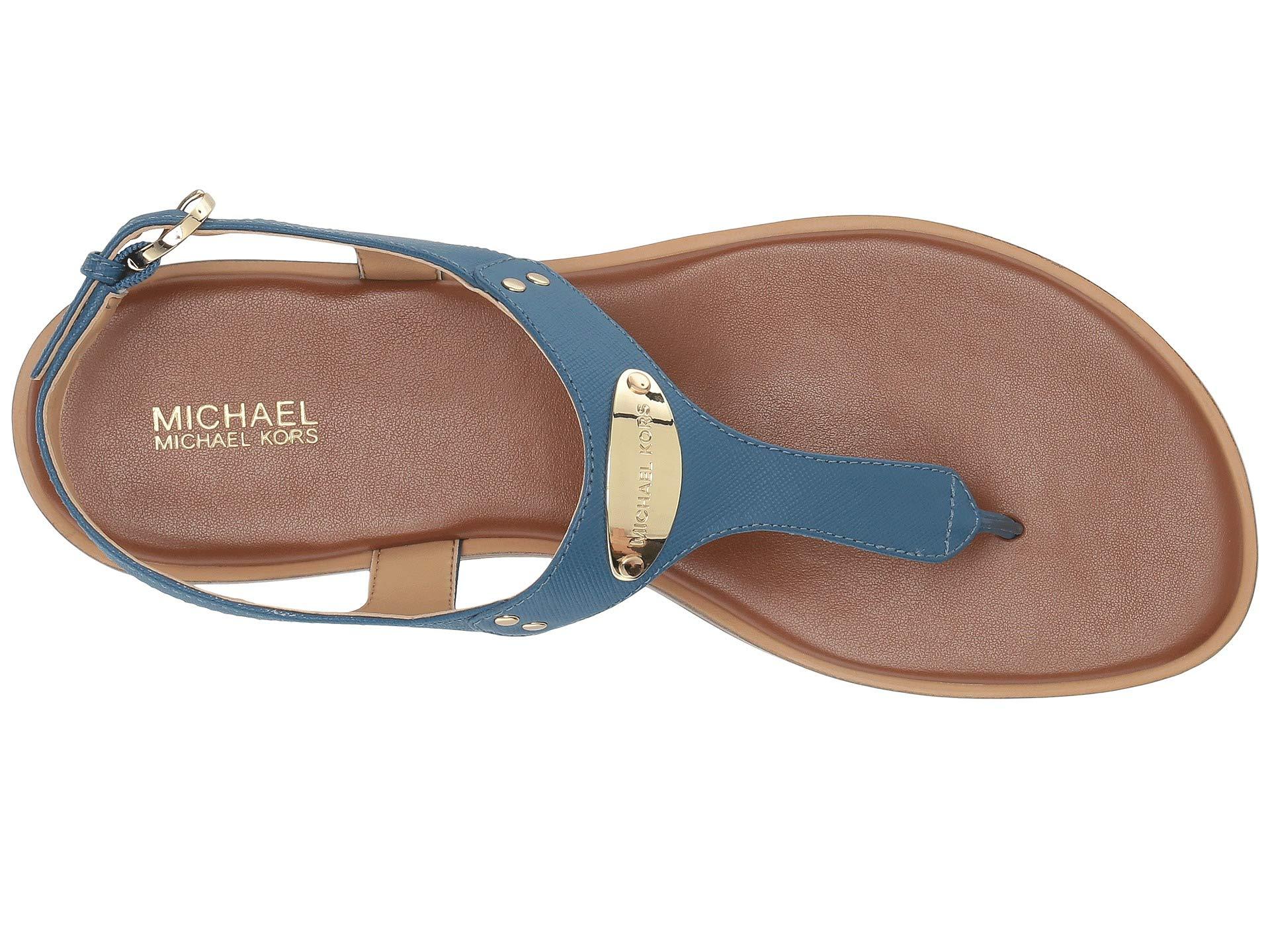 mk blue sandals