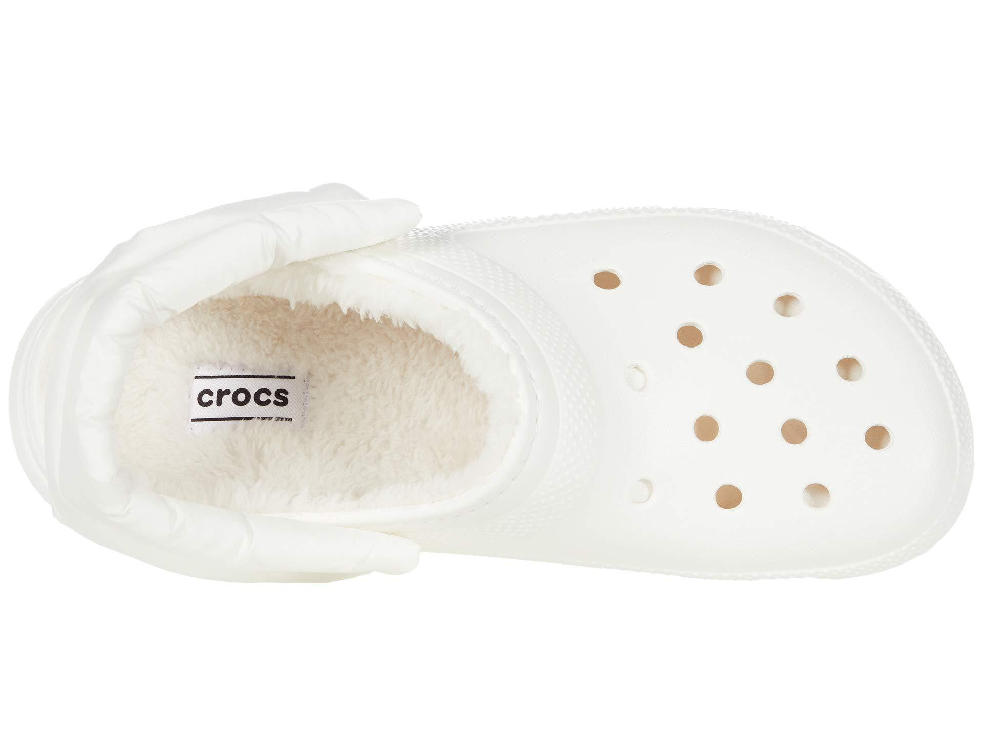 Crocs™ Classic Lined Neo Puff Clog in White | Lyst