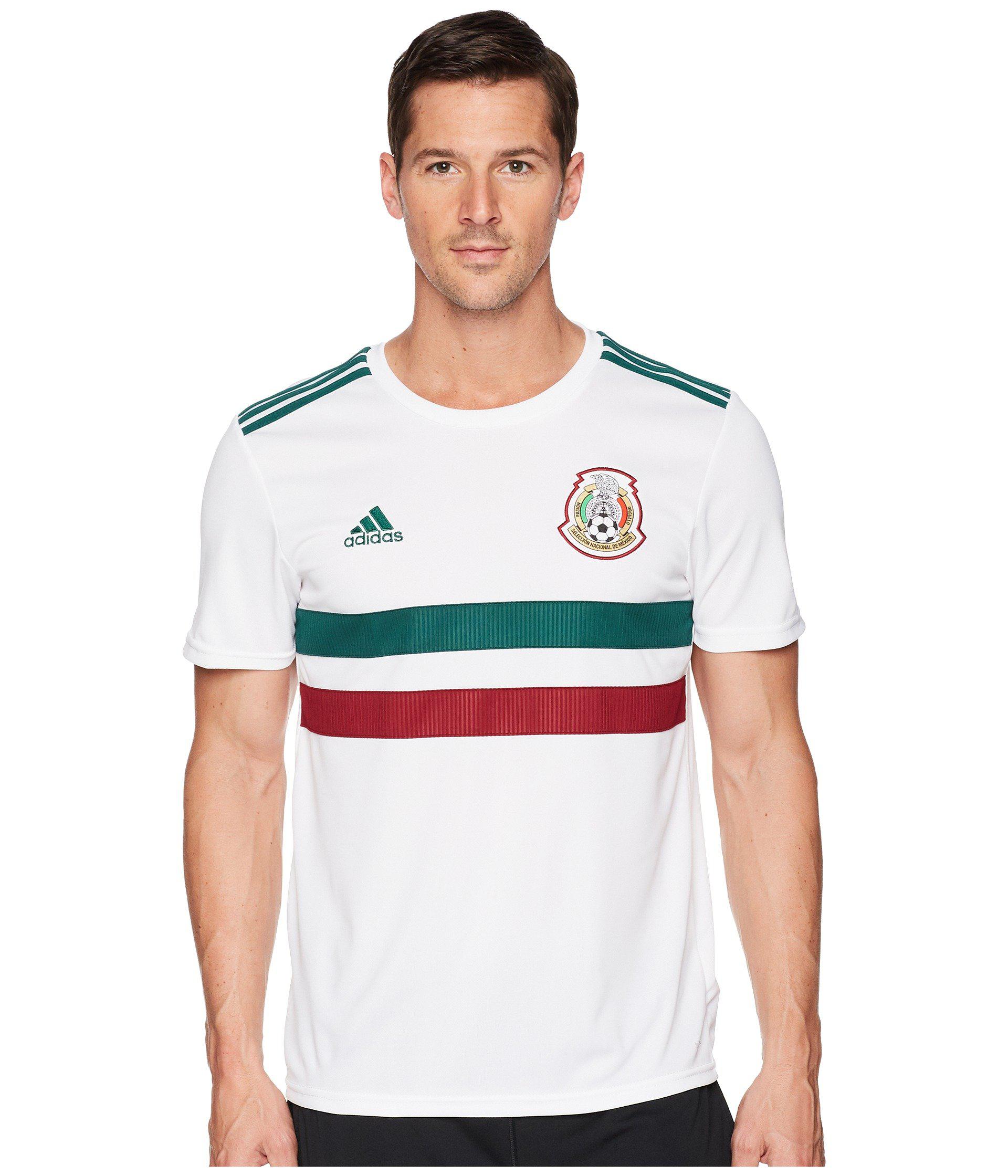 adidas Synthetic 2018 Mexico Away Replica Jersey in White for Men ...
