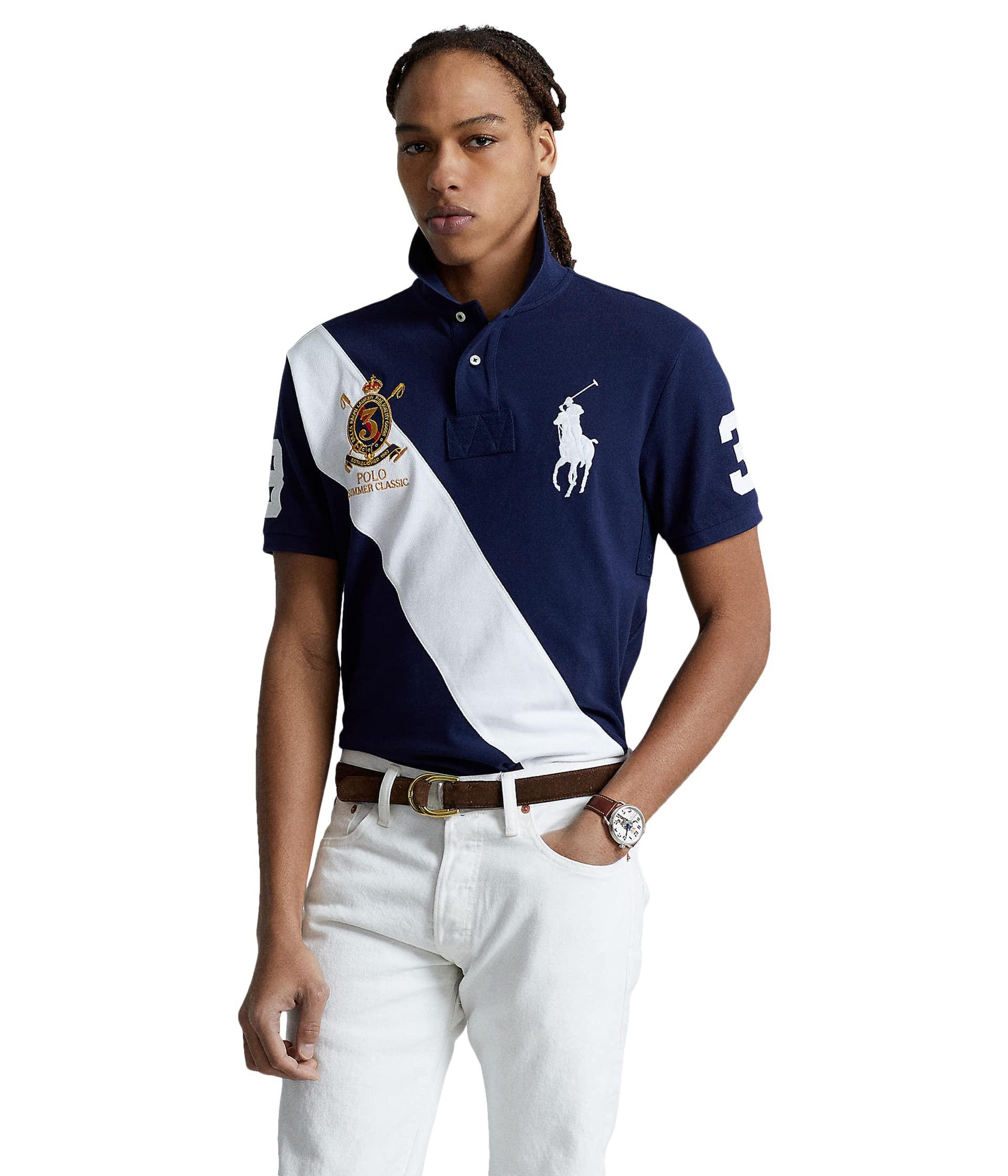 Polo Ralph Lauren Classic Fit Big Pony Polo Shirt in Blue for Men