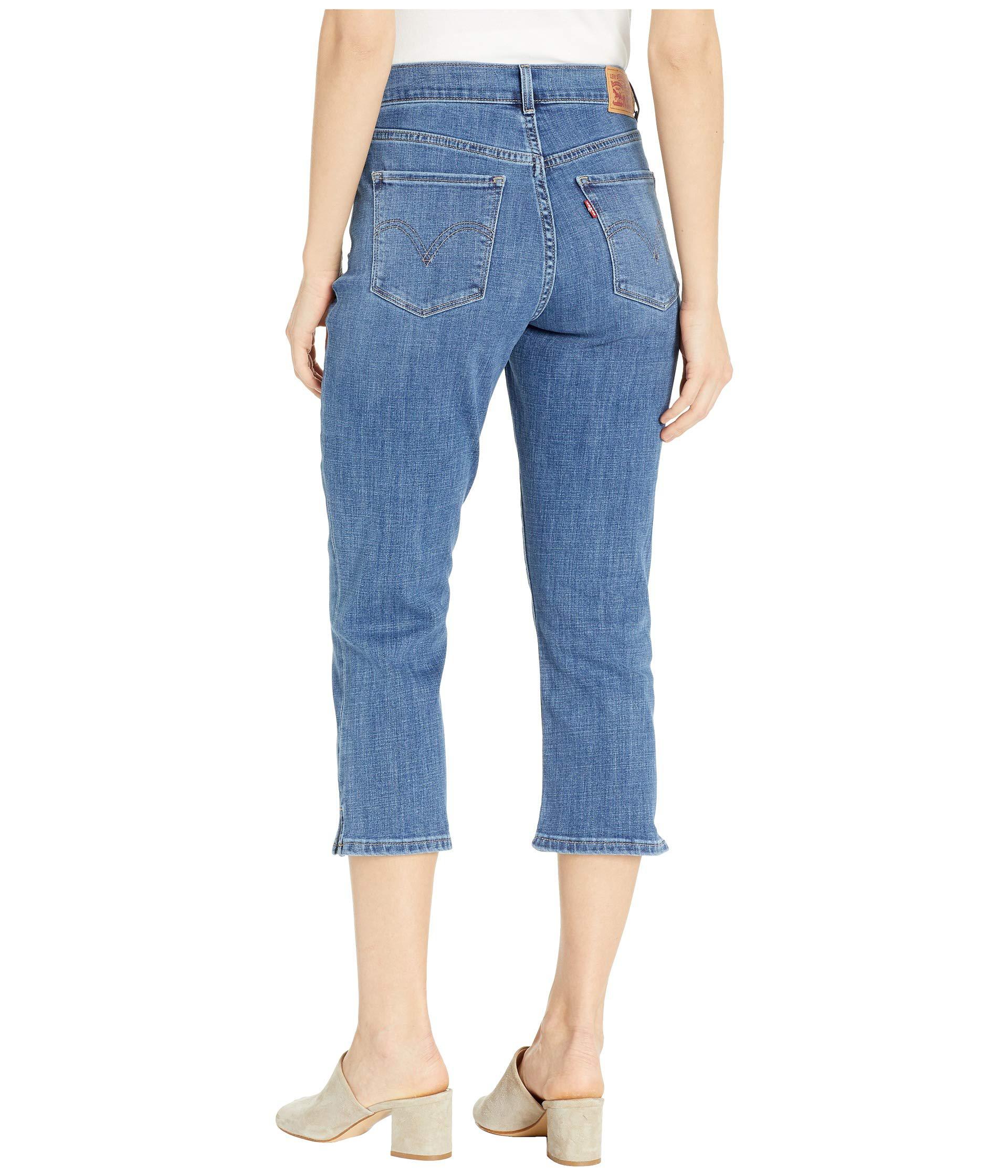 levi's stretch capris