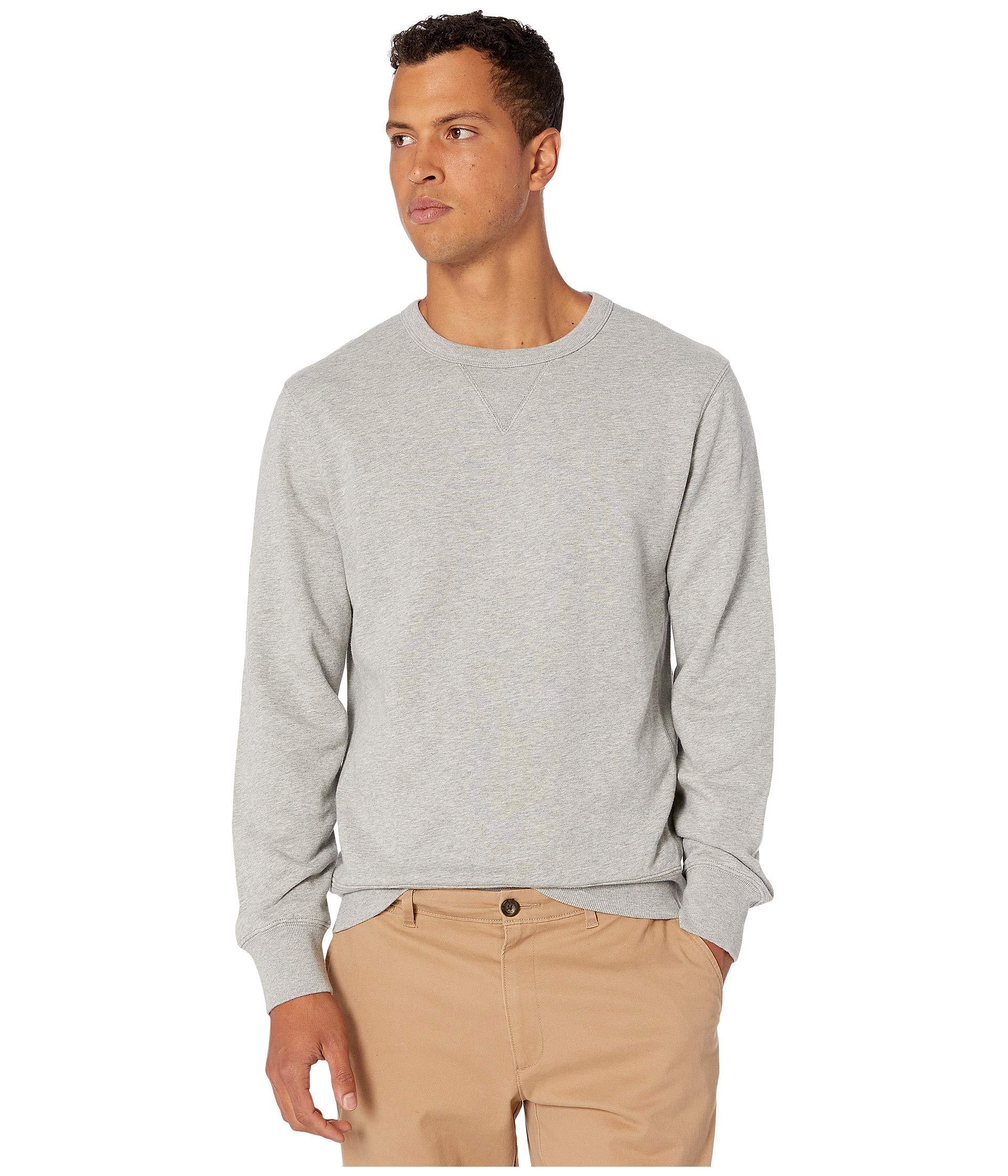 J.Crew Cotton French Terry Crewneck Sweatshirt in Gray for Men - Lyst