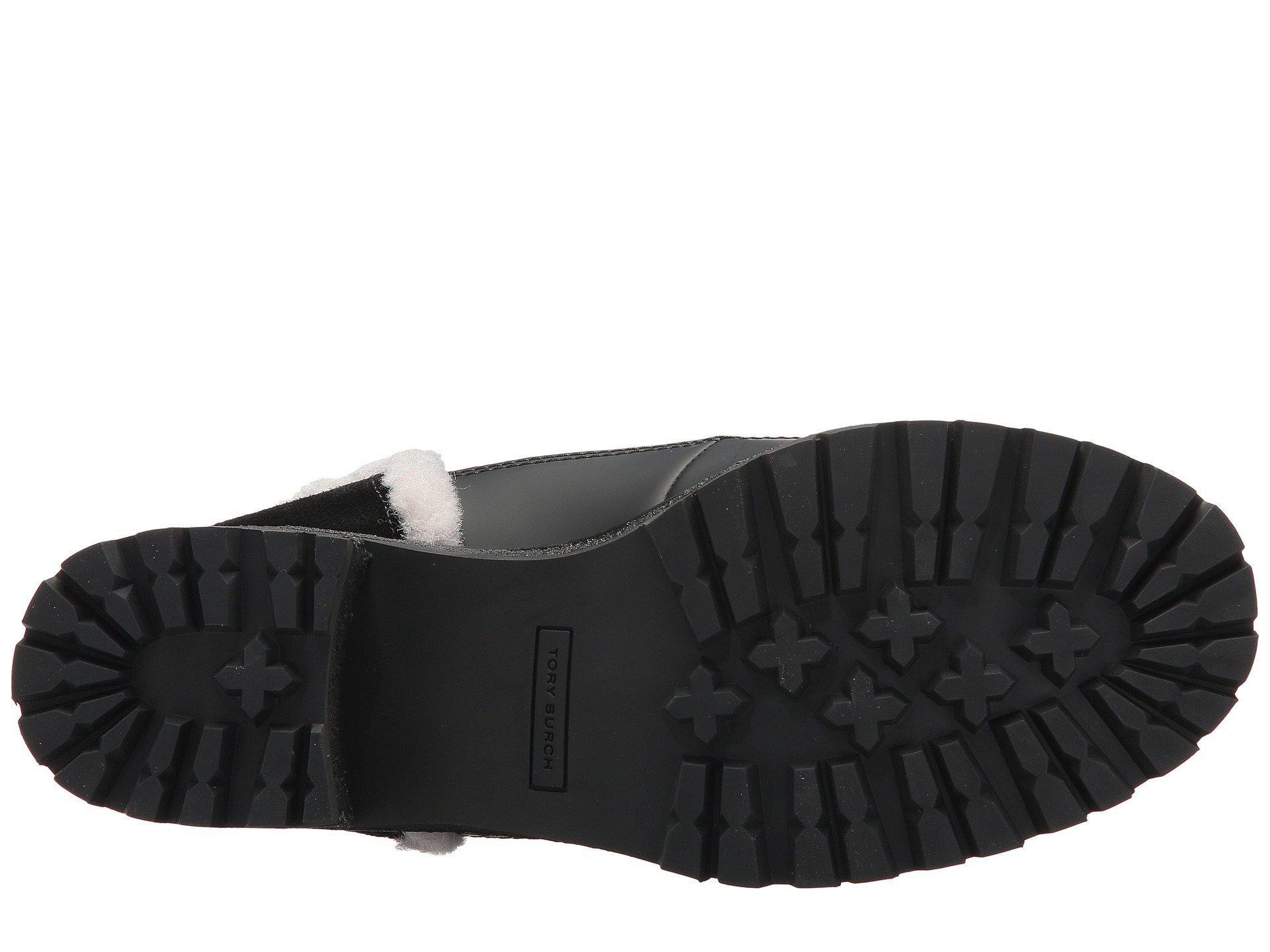 tory burch cooper genuine shearling boot