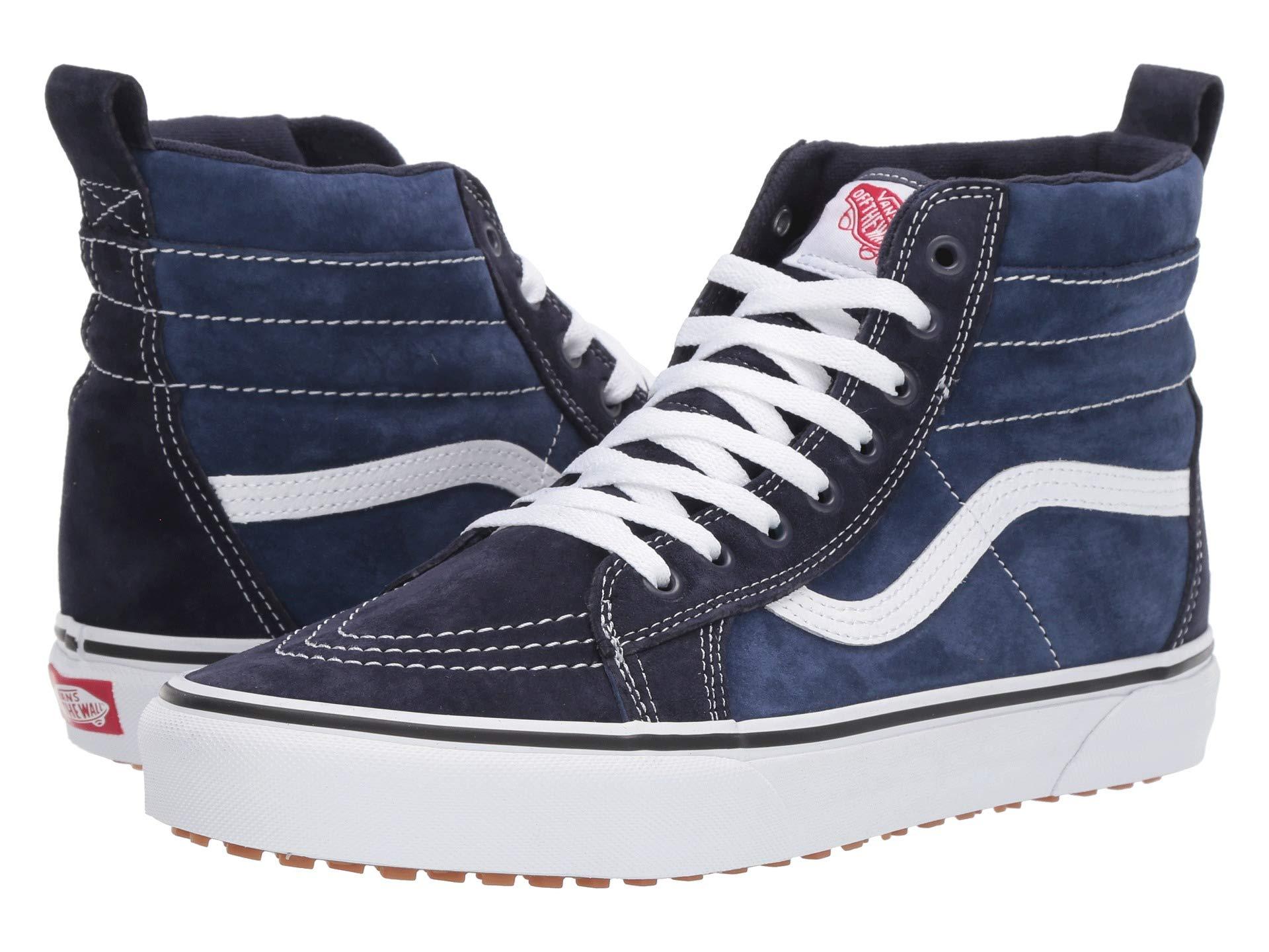 navy blue vans sk8 hi
