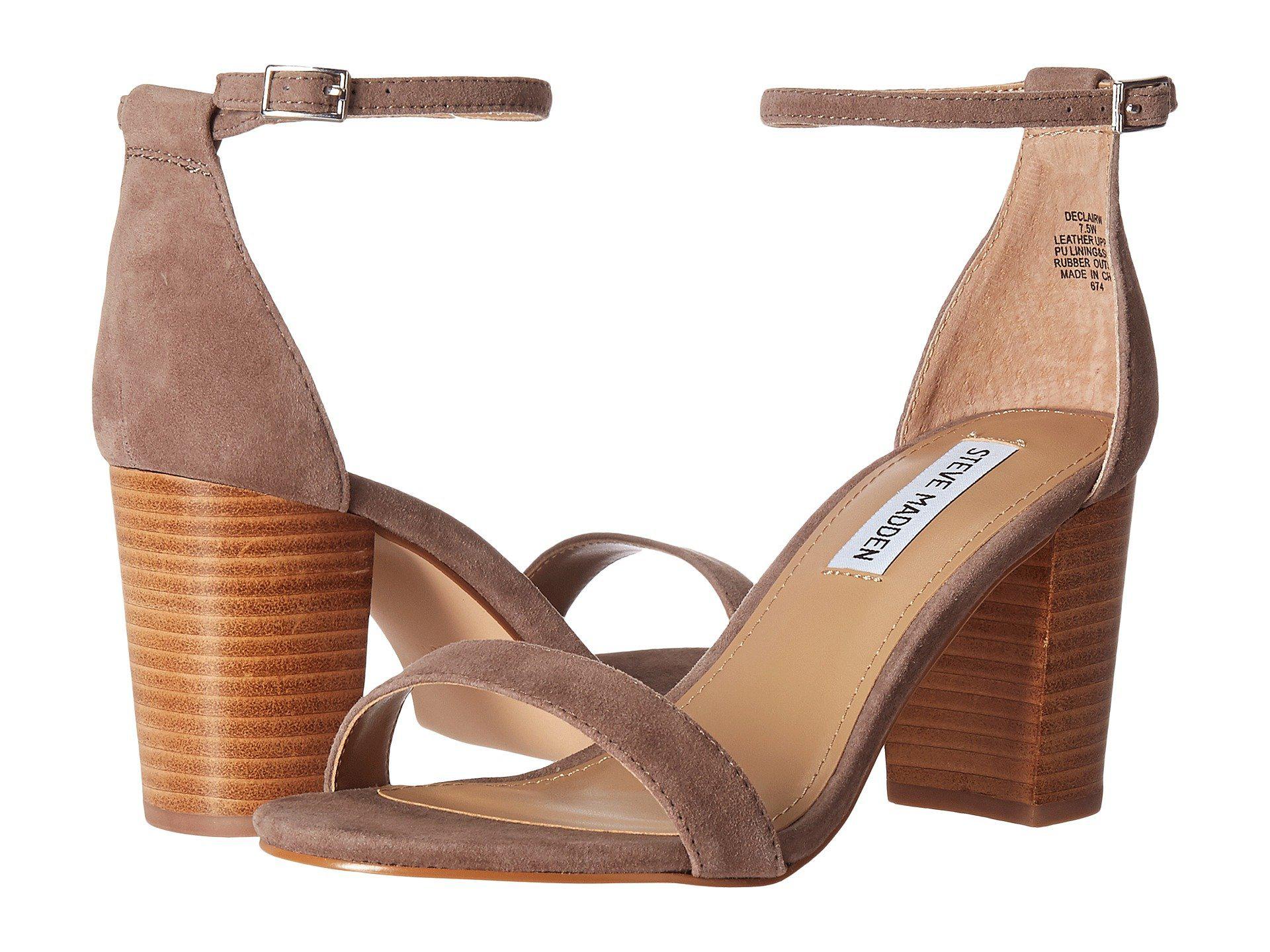 steve madden declair block heeled sandal