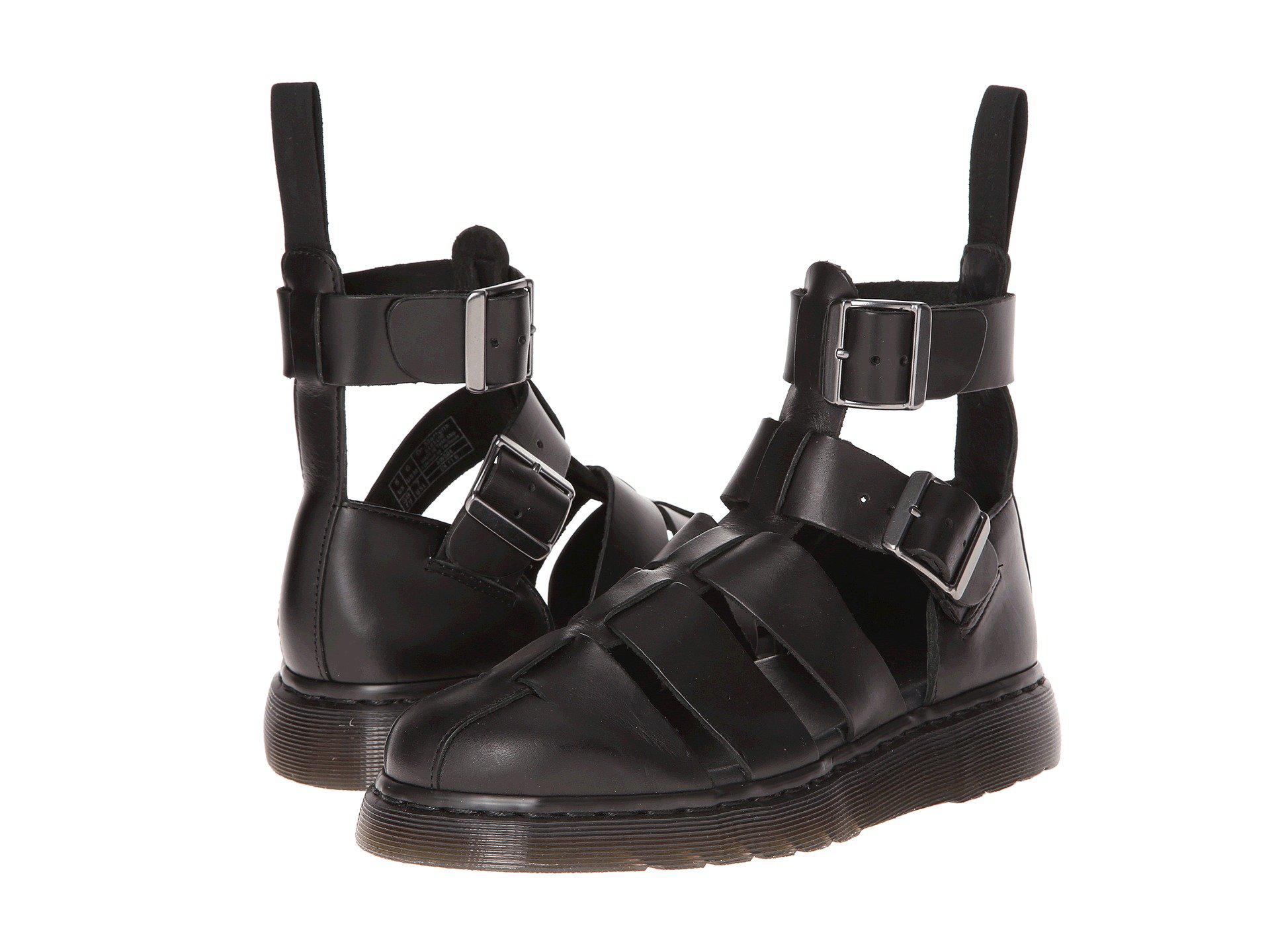 Dr. Martens Leather Geraldo Sandal in Black for Men | Lyst