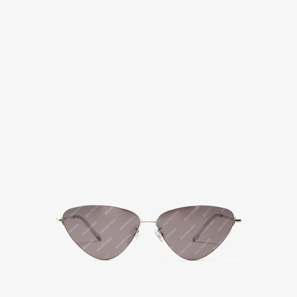 Balenciaga Invisible Cat Sunglasses In Silver Metal With Monogrammed  Anthracite Lenses in Metallic | Lyst