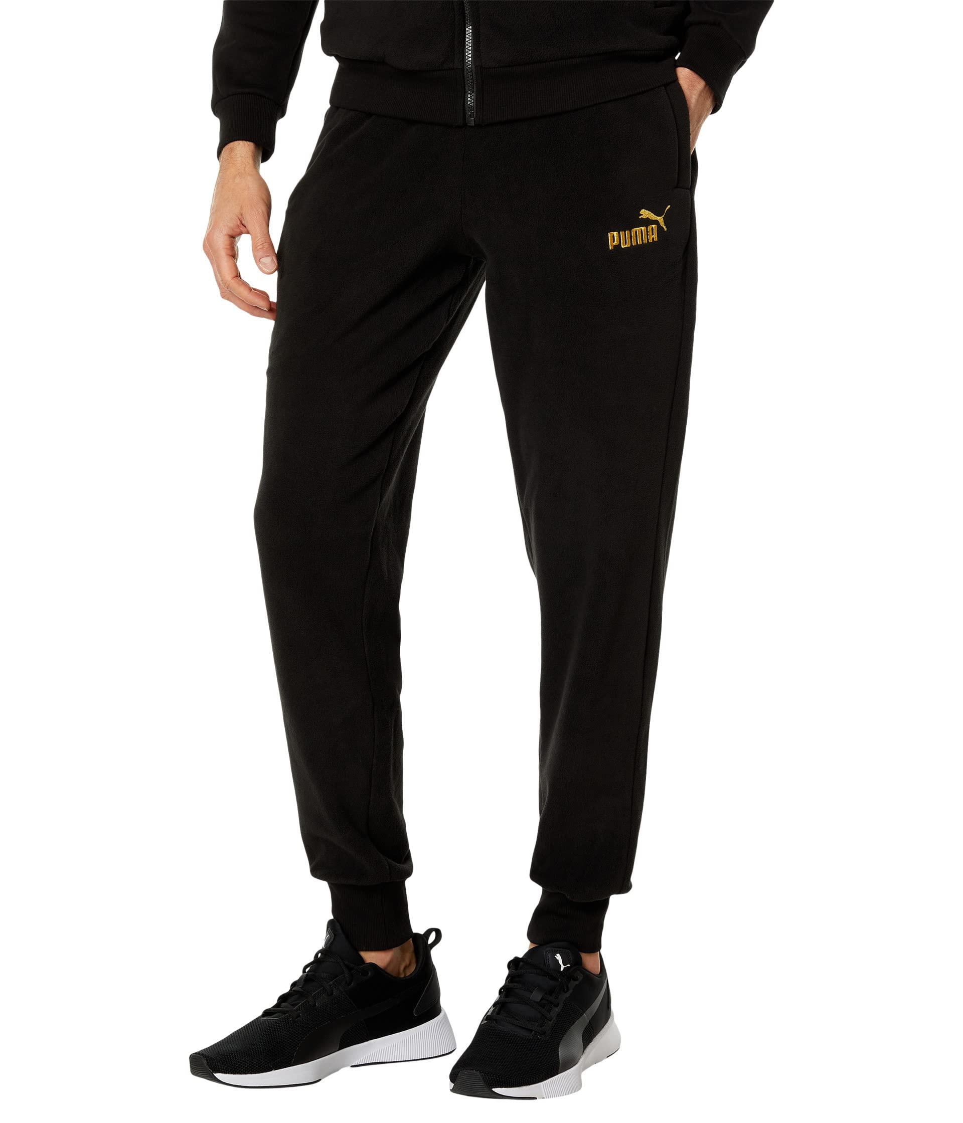 PUMA Essentials+ Tape Golden! Track Pants in Black for Men | Lyst