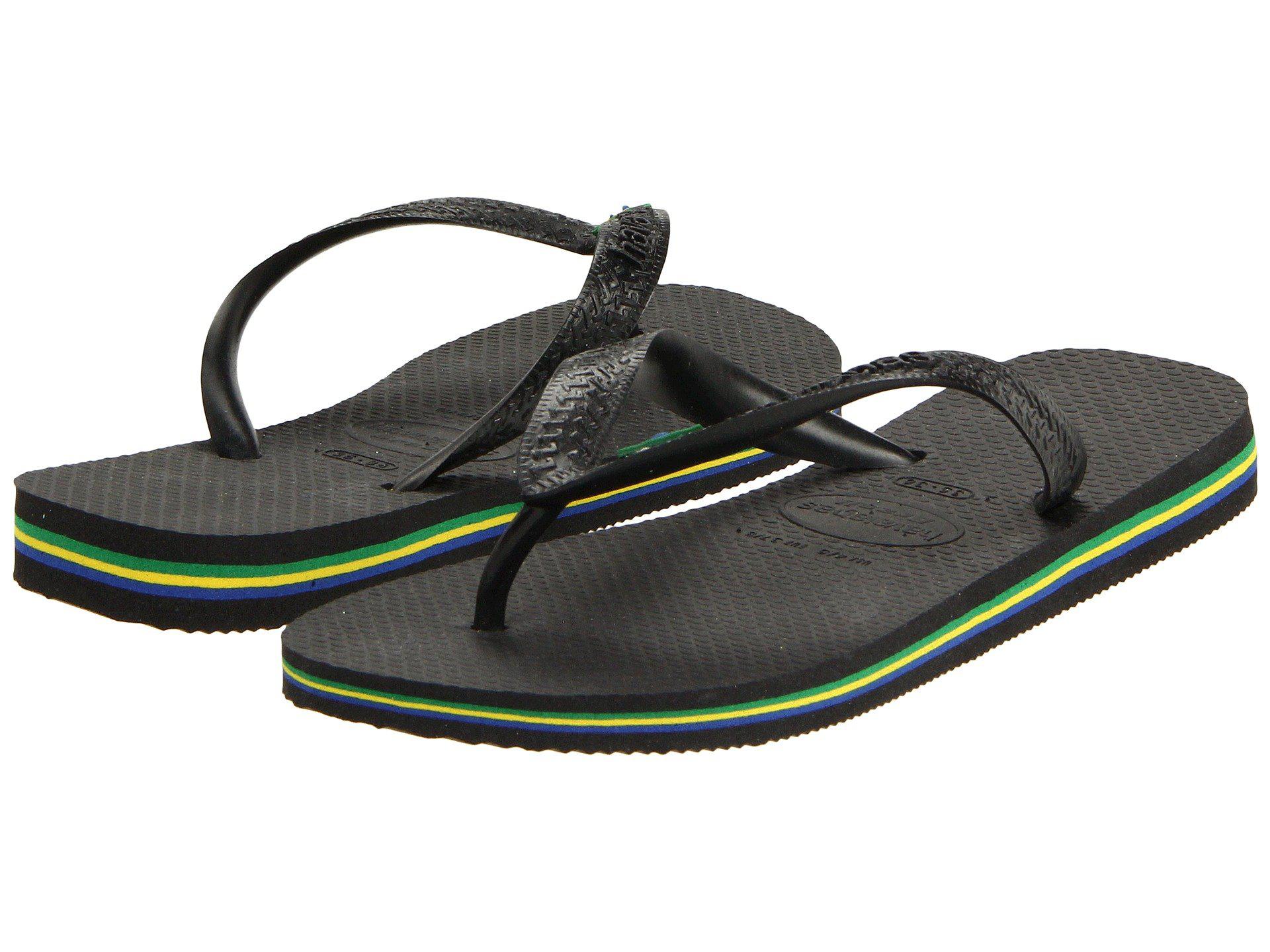 Lyst Havaianas Brazil Flip Flops (white) Women's Sandals in Black