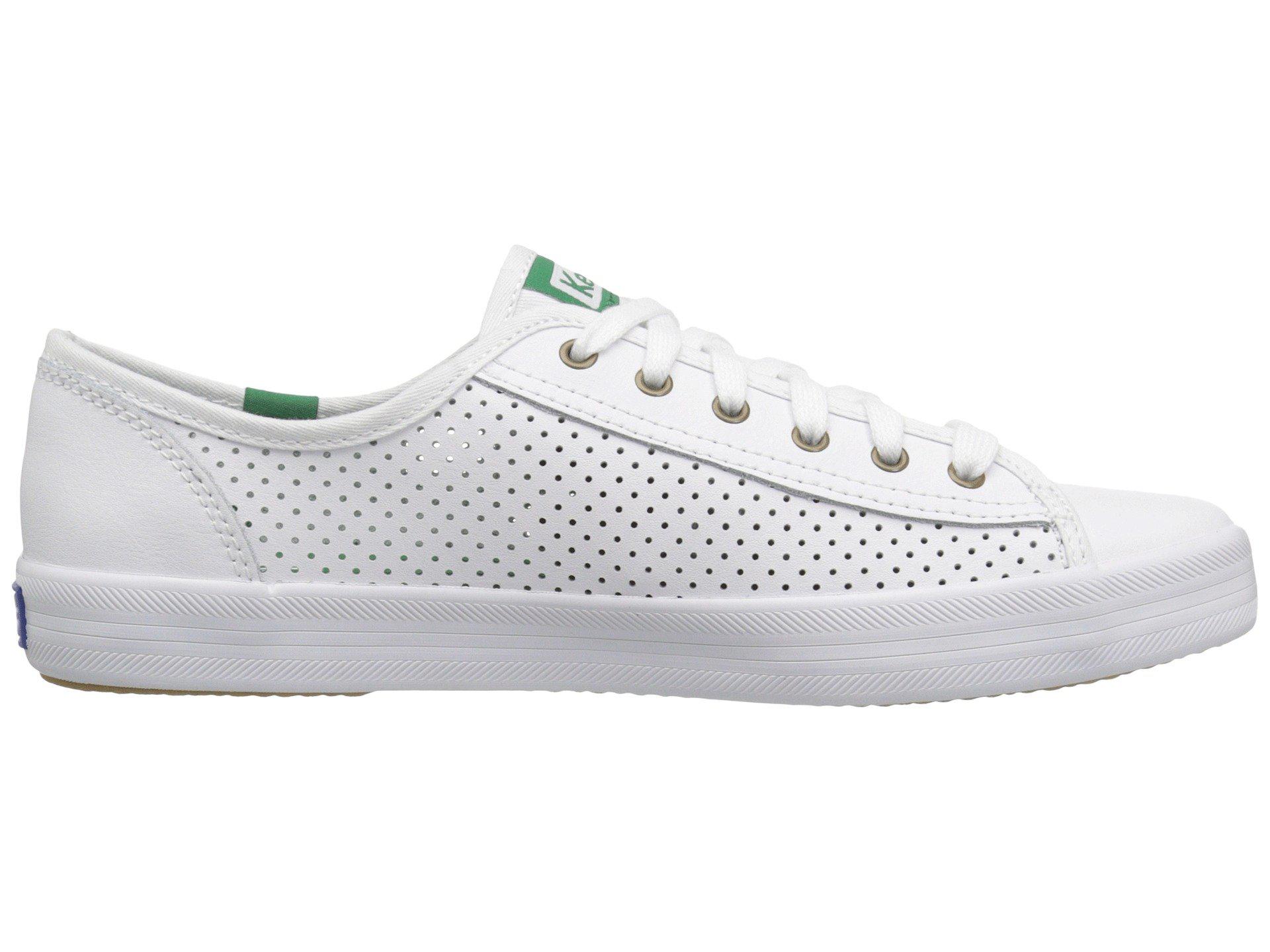 leather white keds shoes