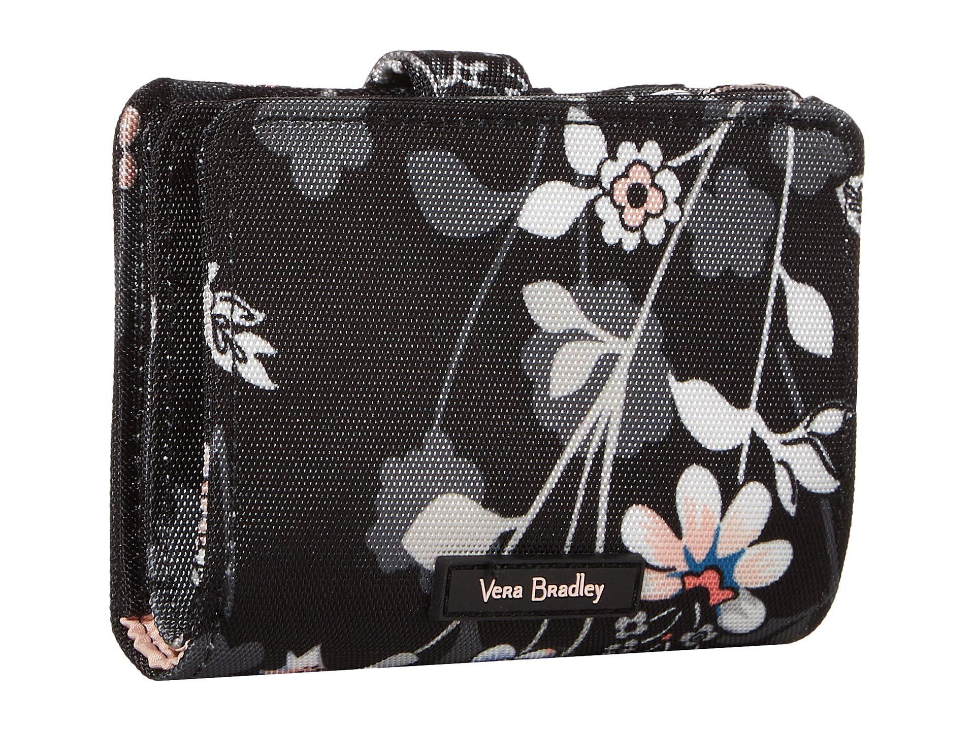 Vera Bradley Synthetic Lighten Up Rfid Small Wallet in Black Lyst