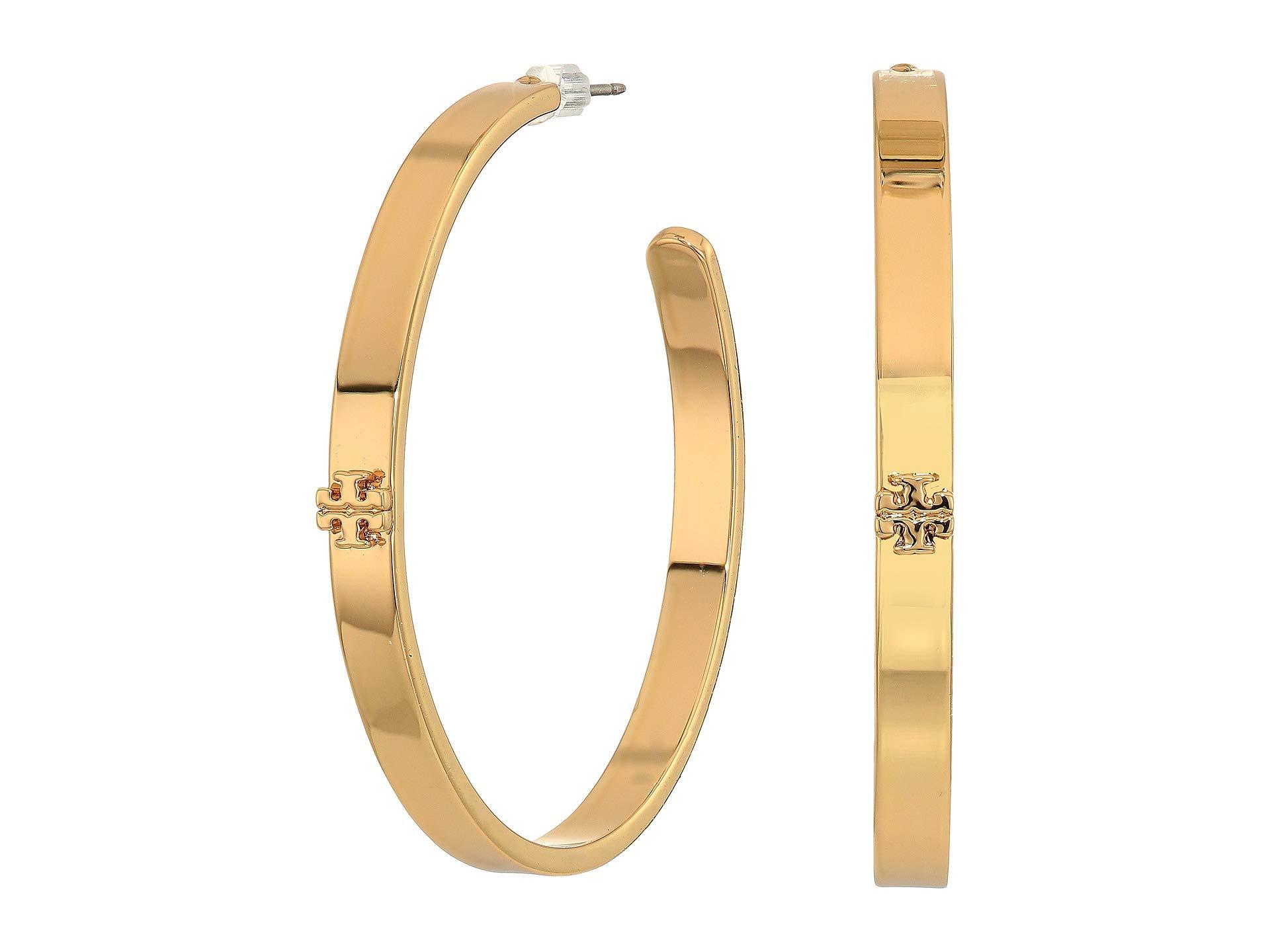 tory burch kira hoop earrings