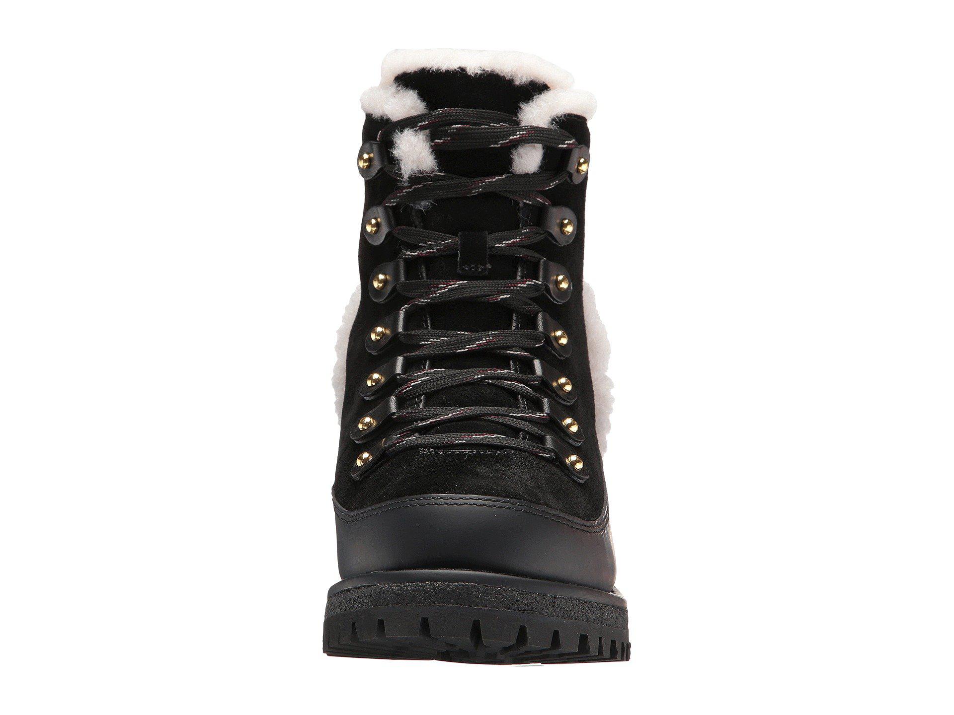 tory burch cooper genuine shearling boot