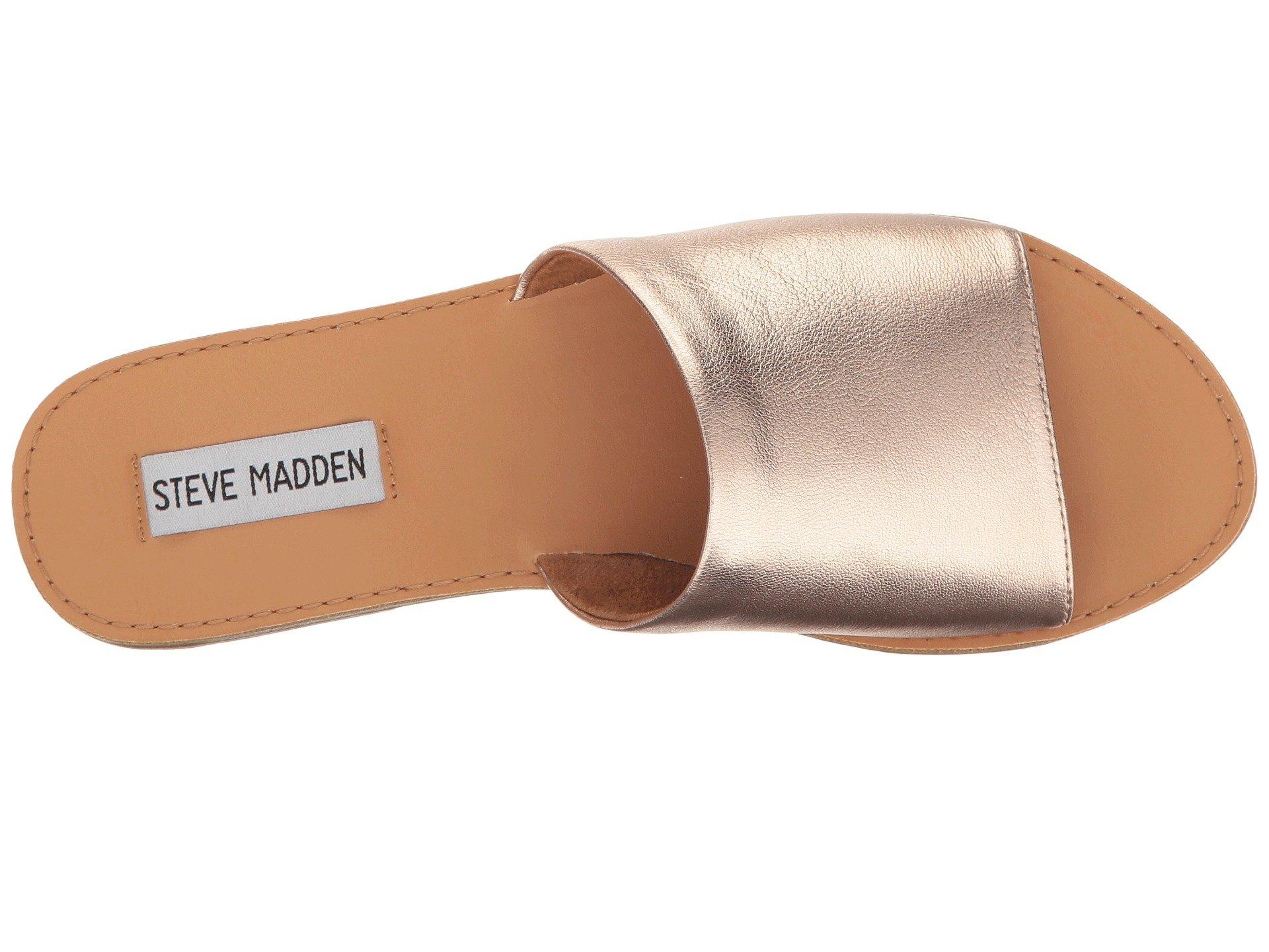 Steve Madden Grace Slide Sandal in Gold (Metallic) - Lyst