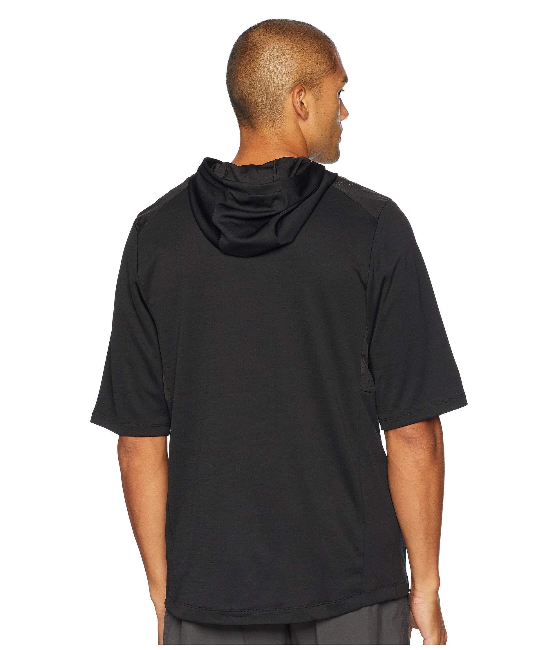 mens short sleeve hoodie nike