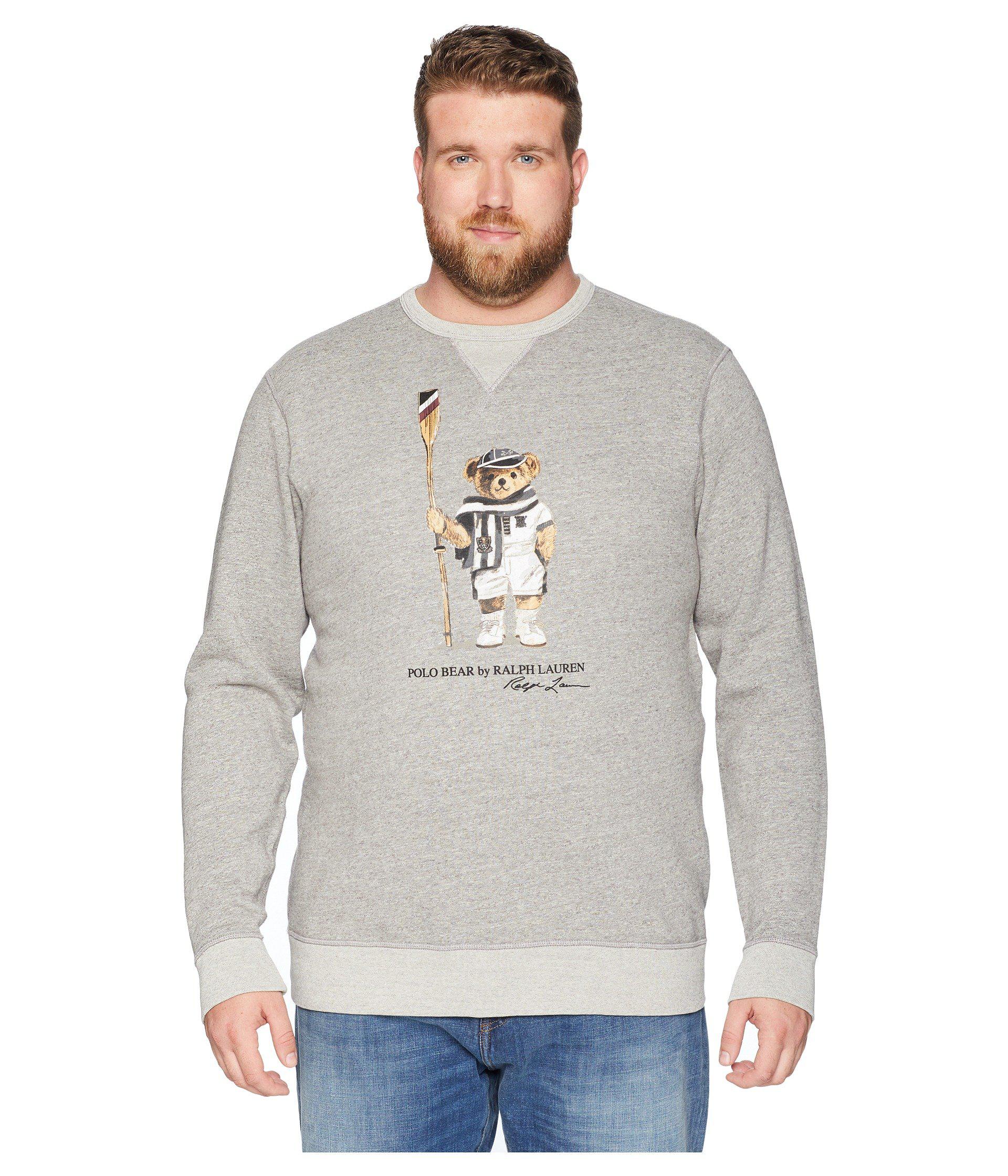 polo ralph lauren men's polo bear fleece sweatshirt