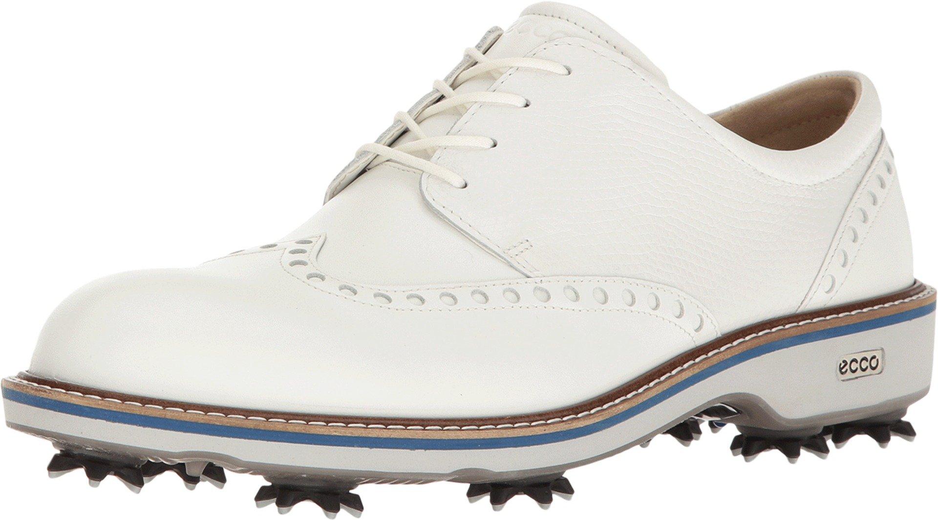 Ecco Leather Golf Lux Shoes in White/White (White) for Men