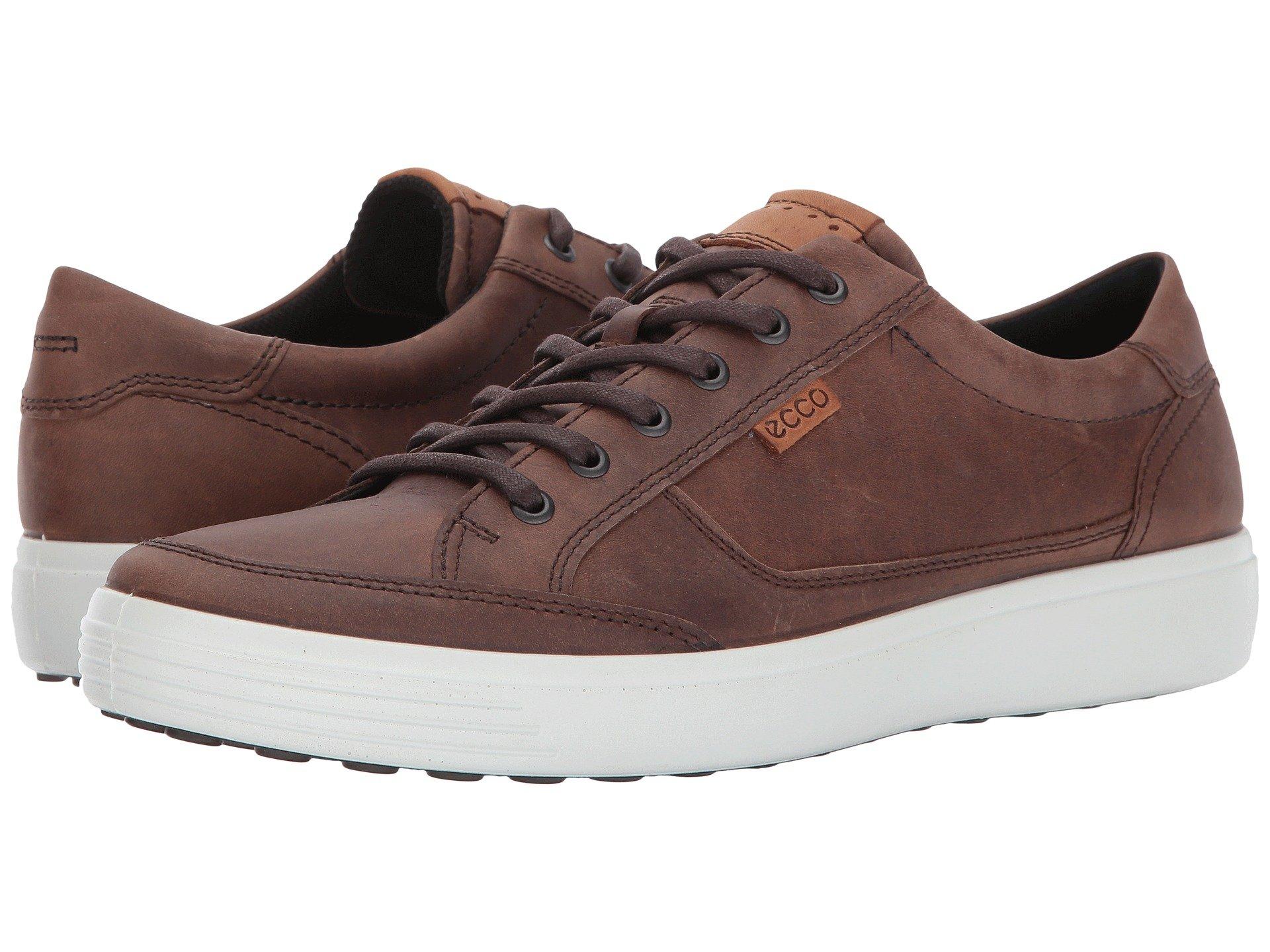 Ecco Leather Soft Retro Sneaker in Brown for Men - Lyst