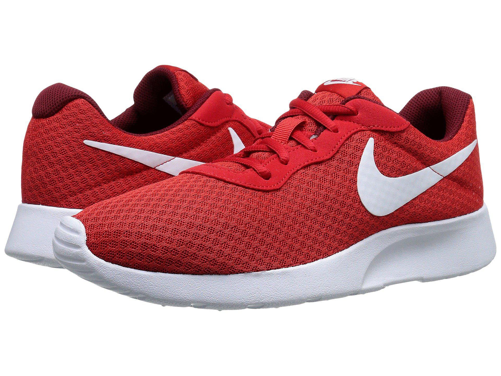 Nike Tanjun' Running Shoes Red for Men | Lyst