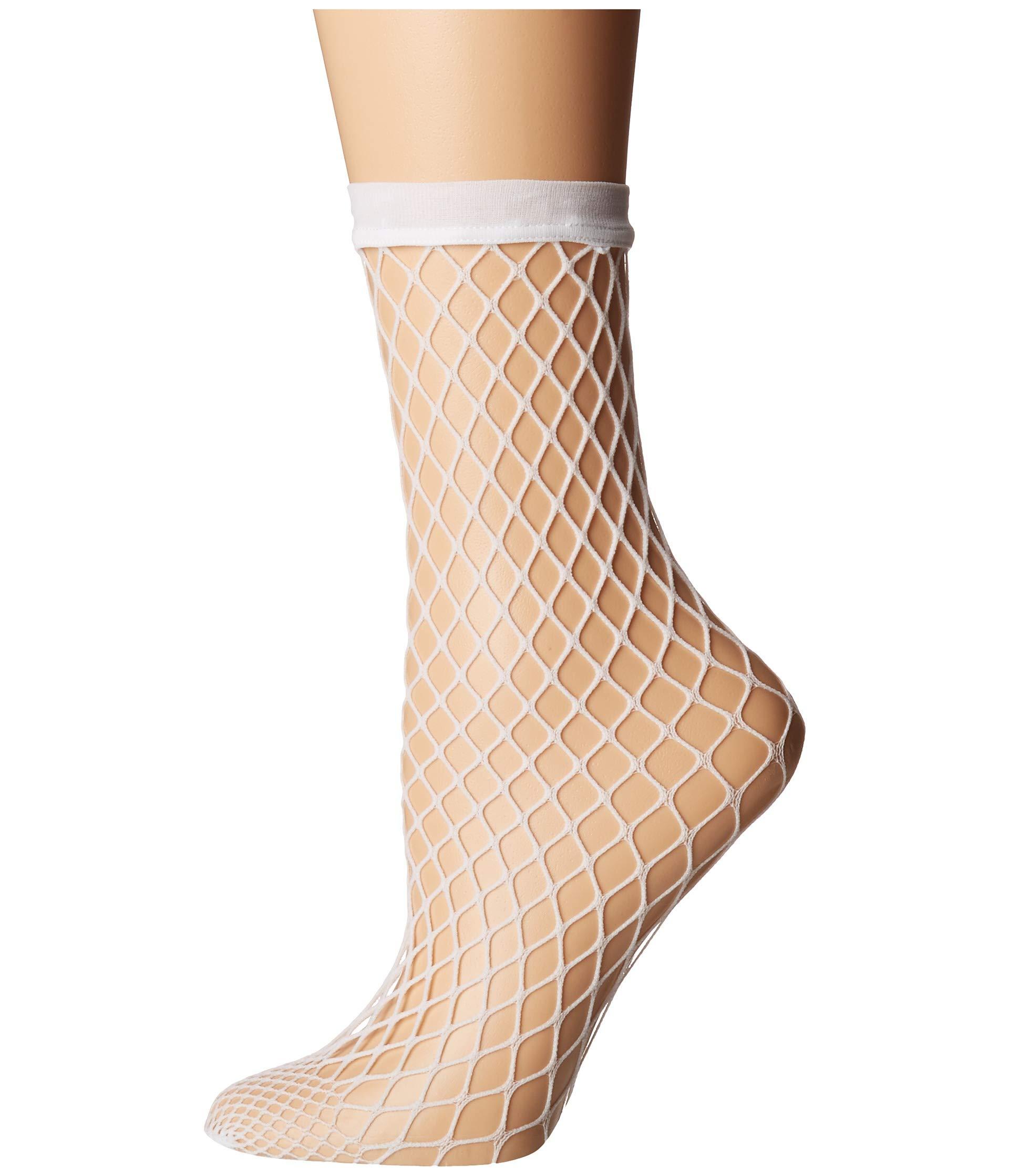 Wolford Synthetic Tina Summer Net Sock in White Lyst