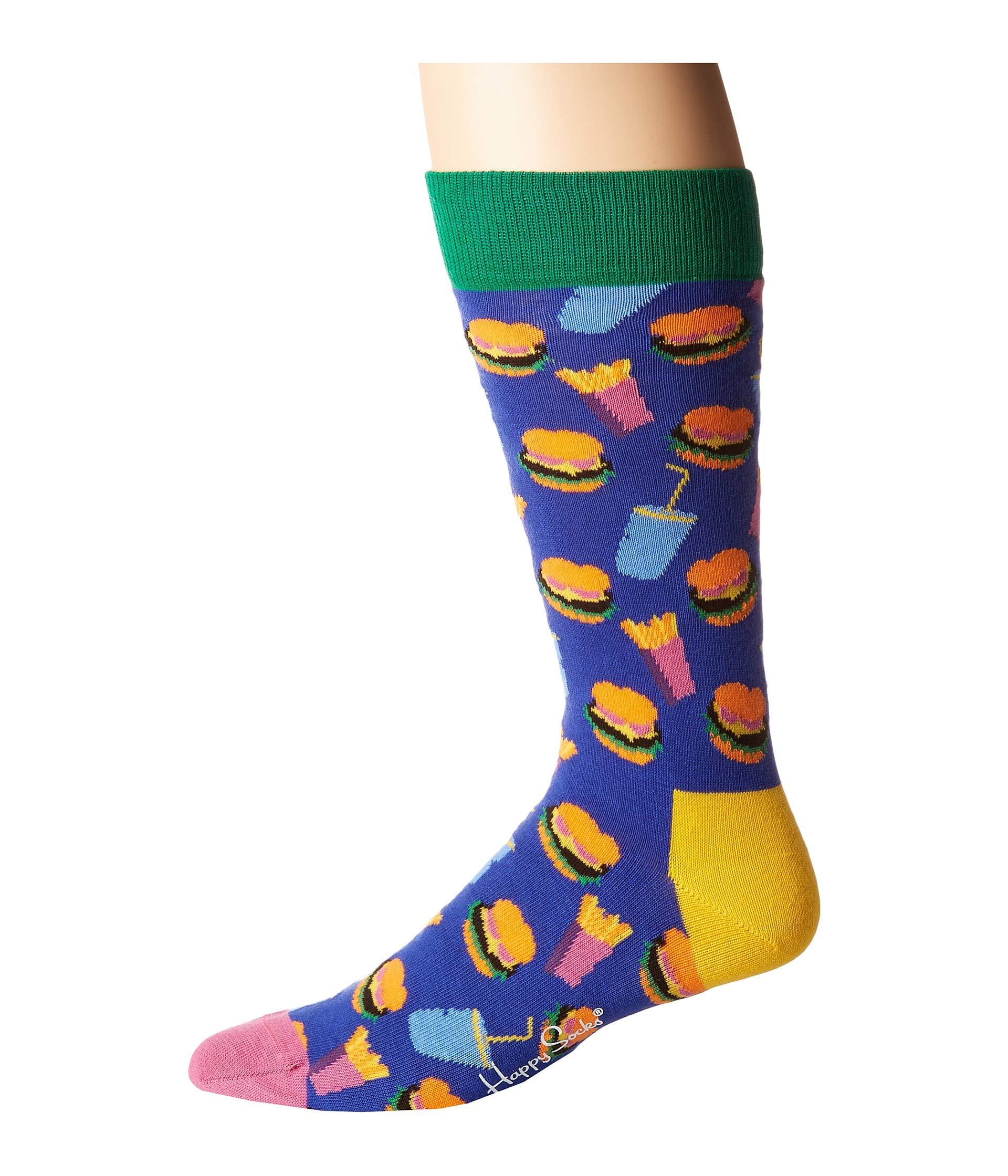 Happy Socks Cotton Hamburger Socks in Purple for Men - Save 14% - Lyst
