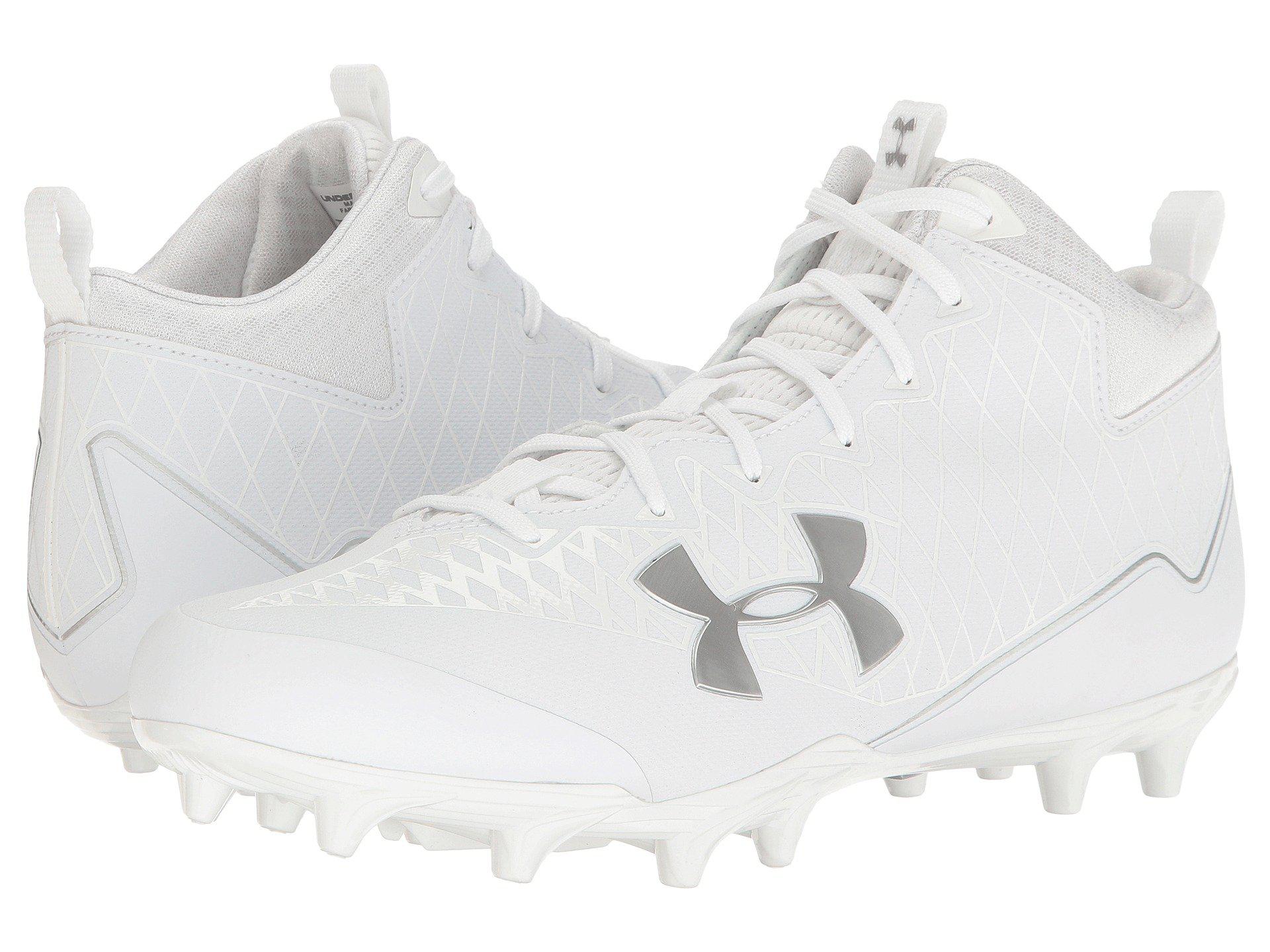 Under Armour Ua Nitro Select Mid Mc in White for Men | Lyst