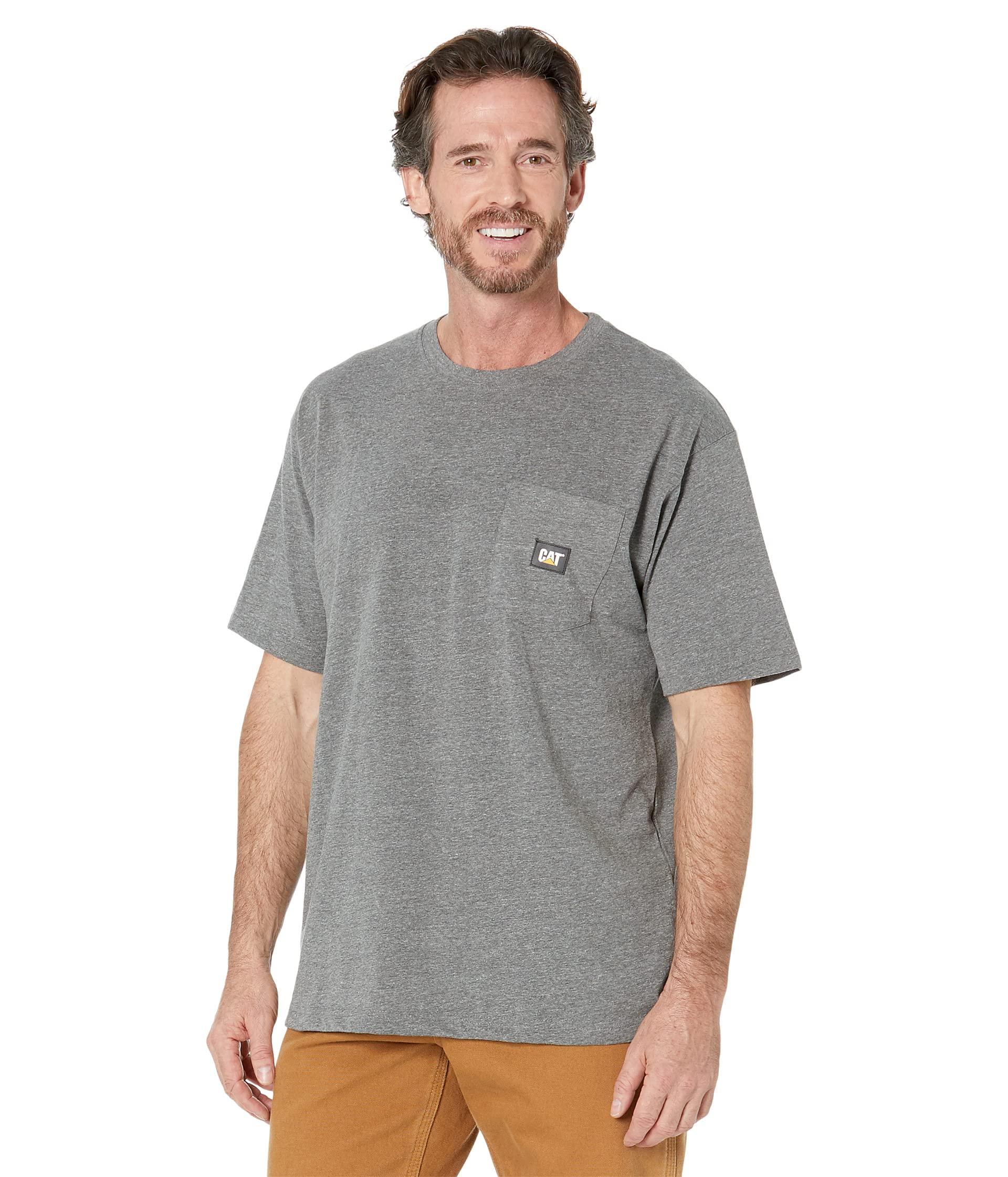 Caterpillar Label Pocket Short Sleeve Tee in Gray for Men Lyst