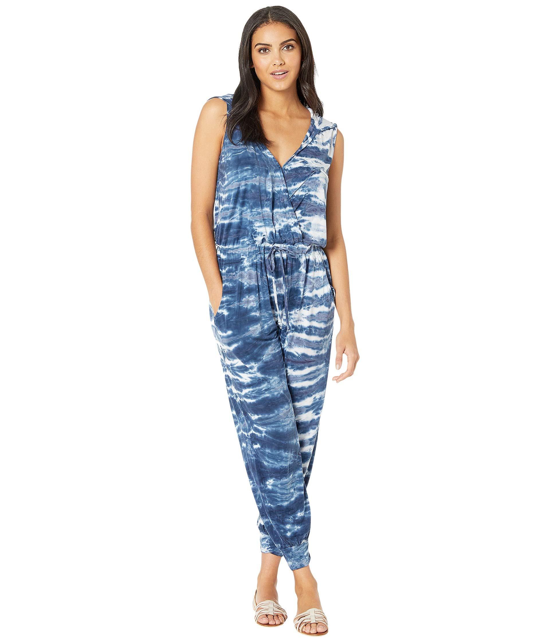 Young Fabulous & Broke Synthetic Hoodie Jumpsuit in Blue Lyst