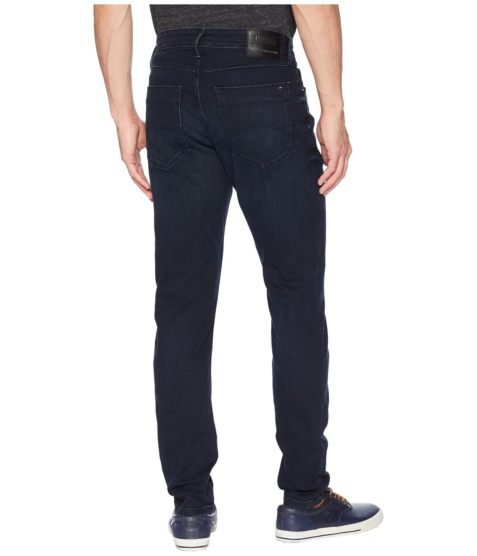 tommy hilfiger steve slim tapered jeans black