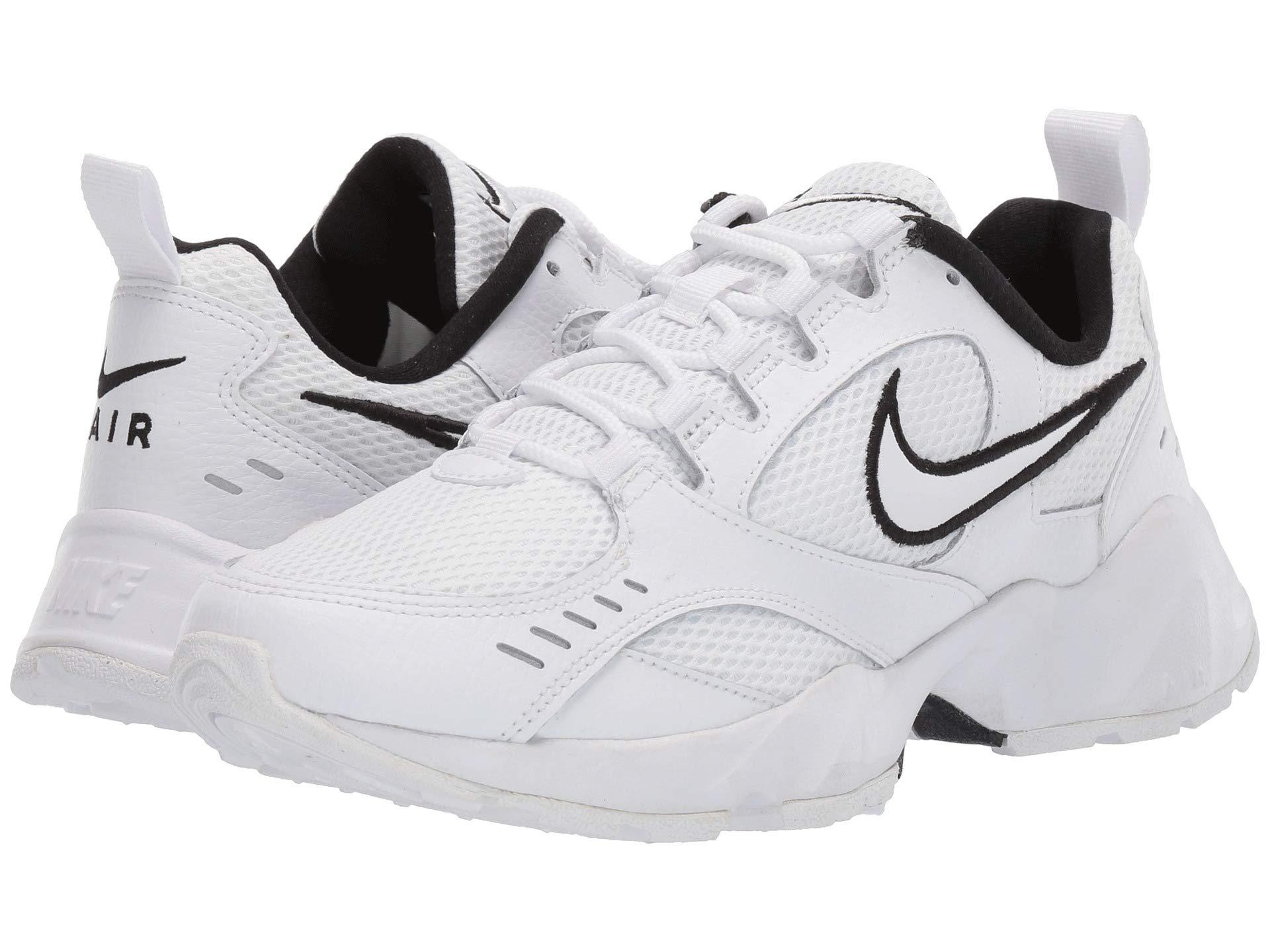 Nike Leather Air Heights in White/White/Black (White) | Lyst