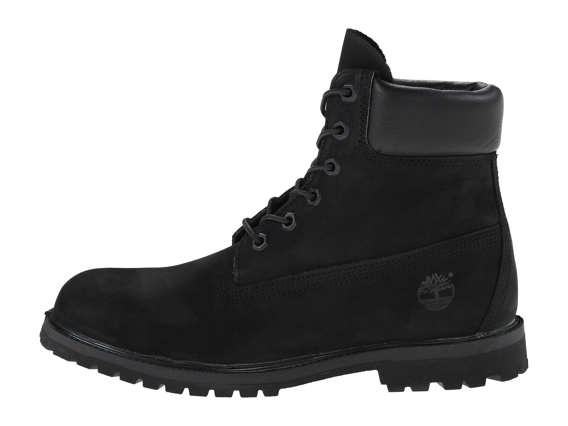 black canvas timberland boots