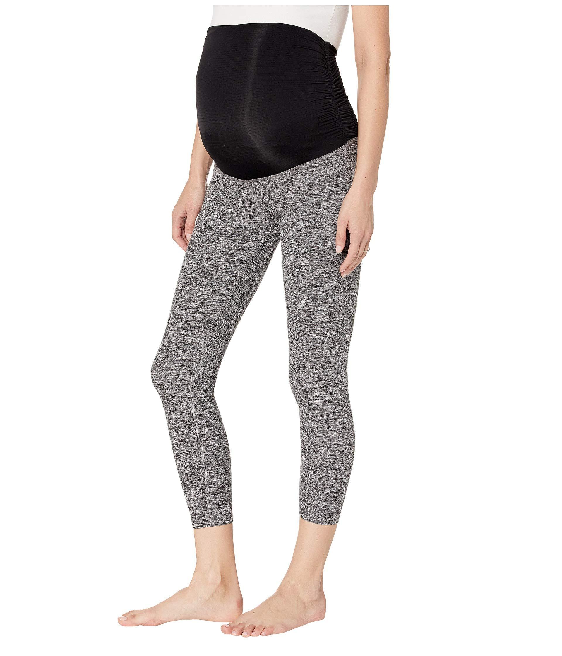 Beyond Yoga Synthetic Fold Down Maternity Capri Leggings