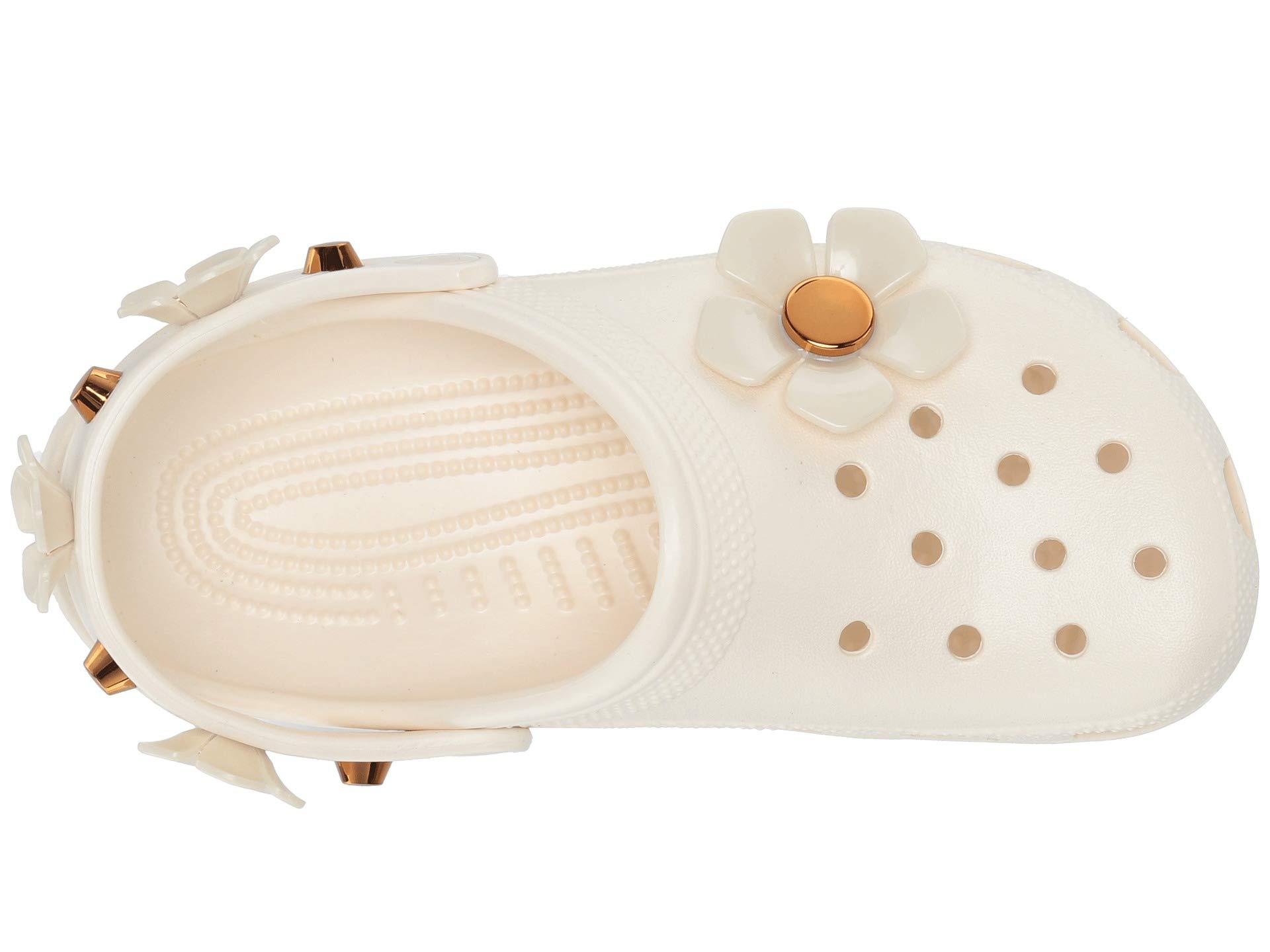 classic metallic blooms clog