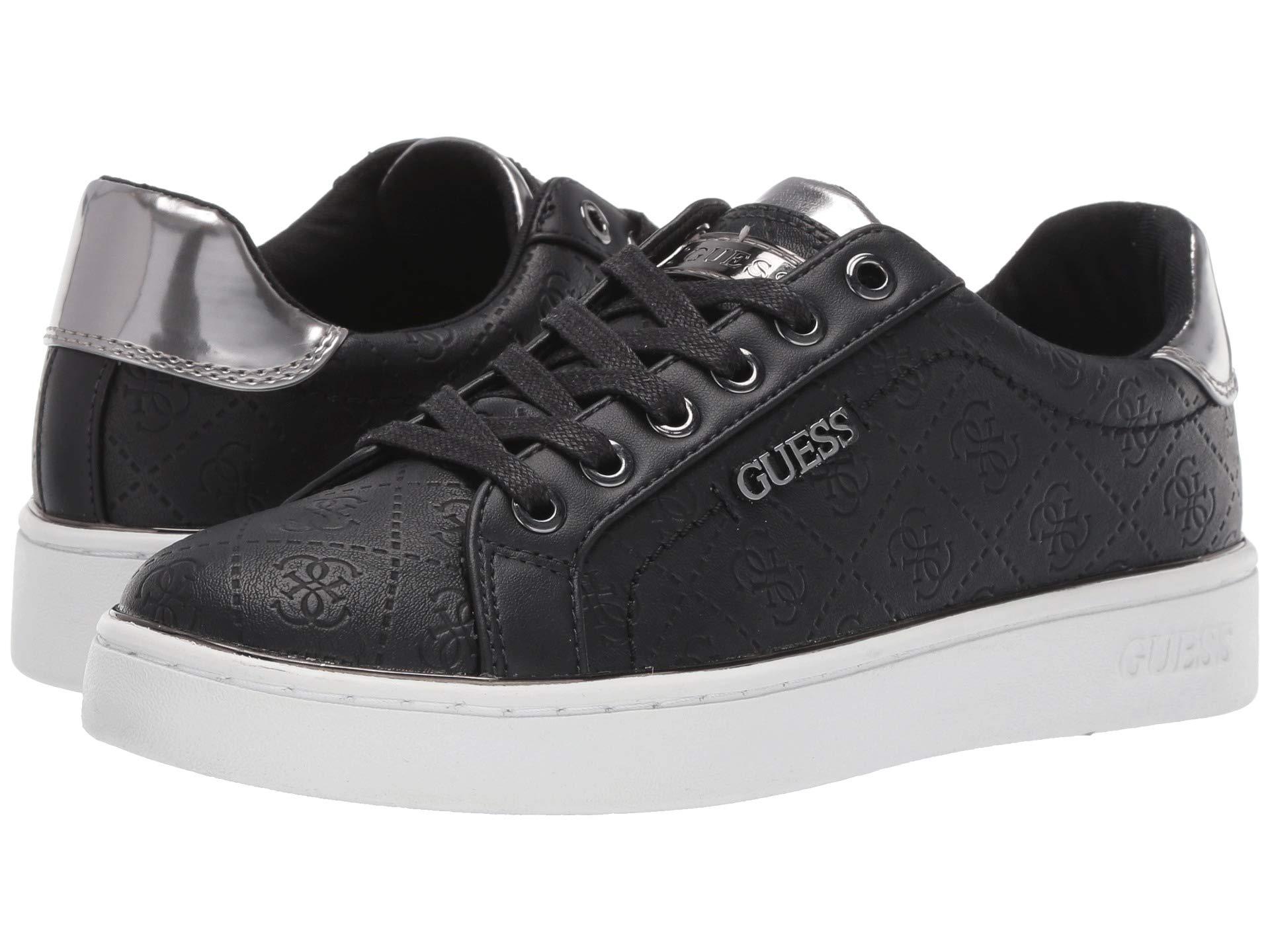 guess shoes black and white