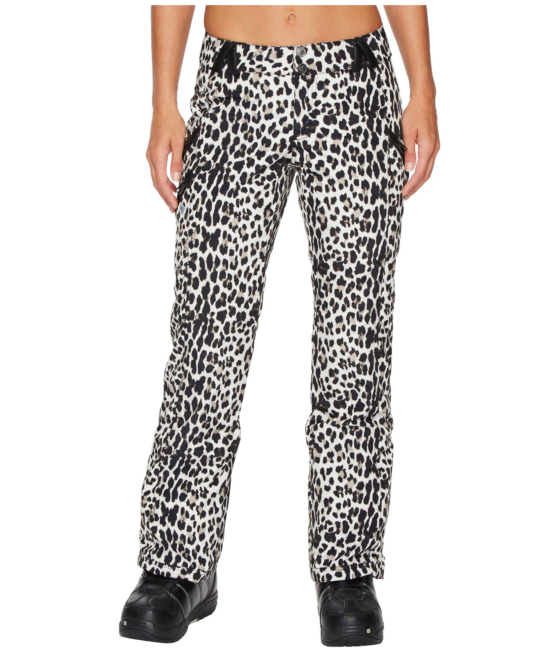 obermeyer leopard ski pants