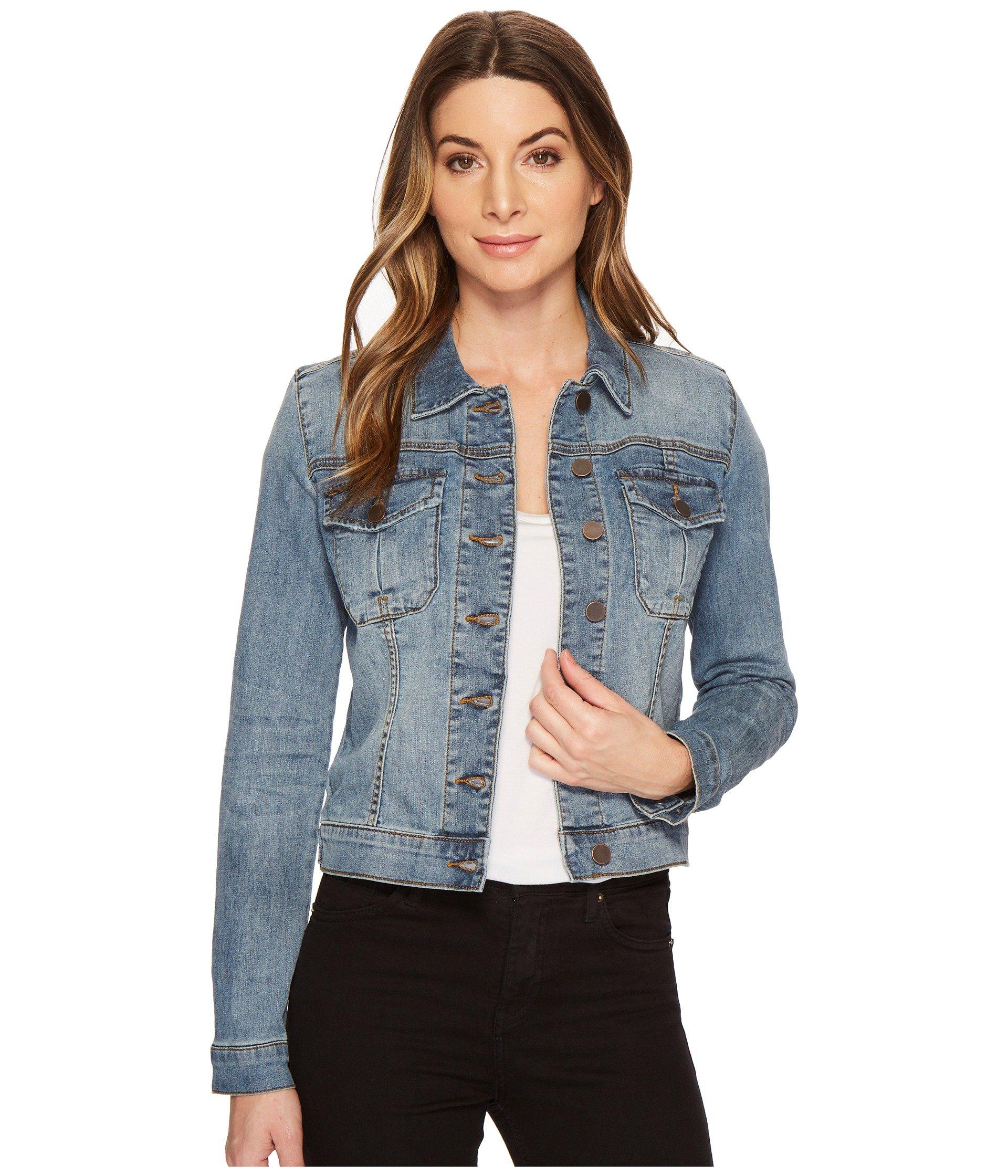 Kut From The Kloth Cotton Amelia Jacket In Empathetic in Blue - Save 1% ...