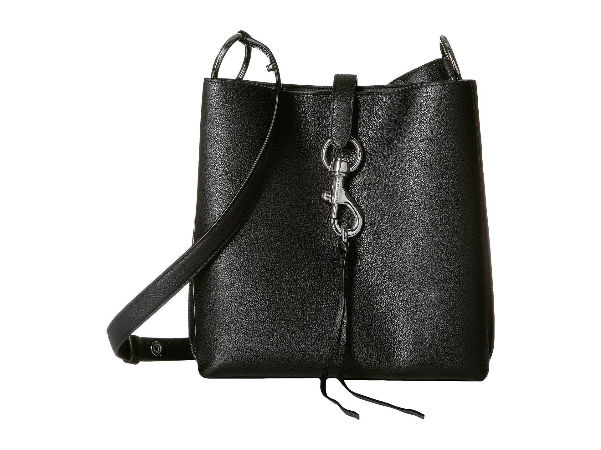 Rebecca Minkoff Leather Megan Shoulder Bag in Black - Lyst