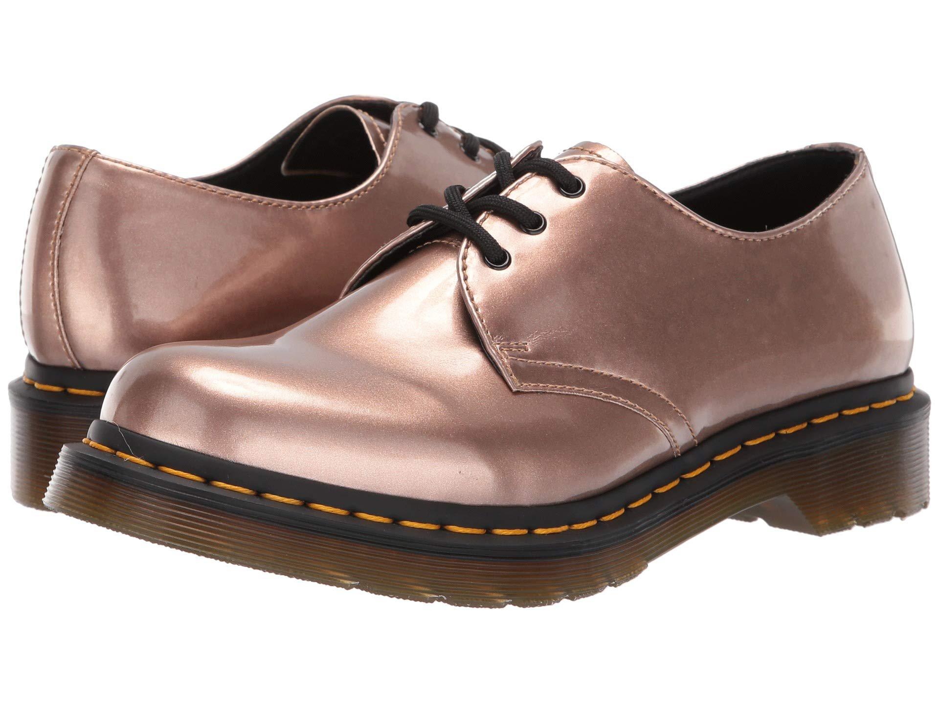 rose gold vegan doc martens