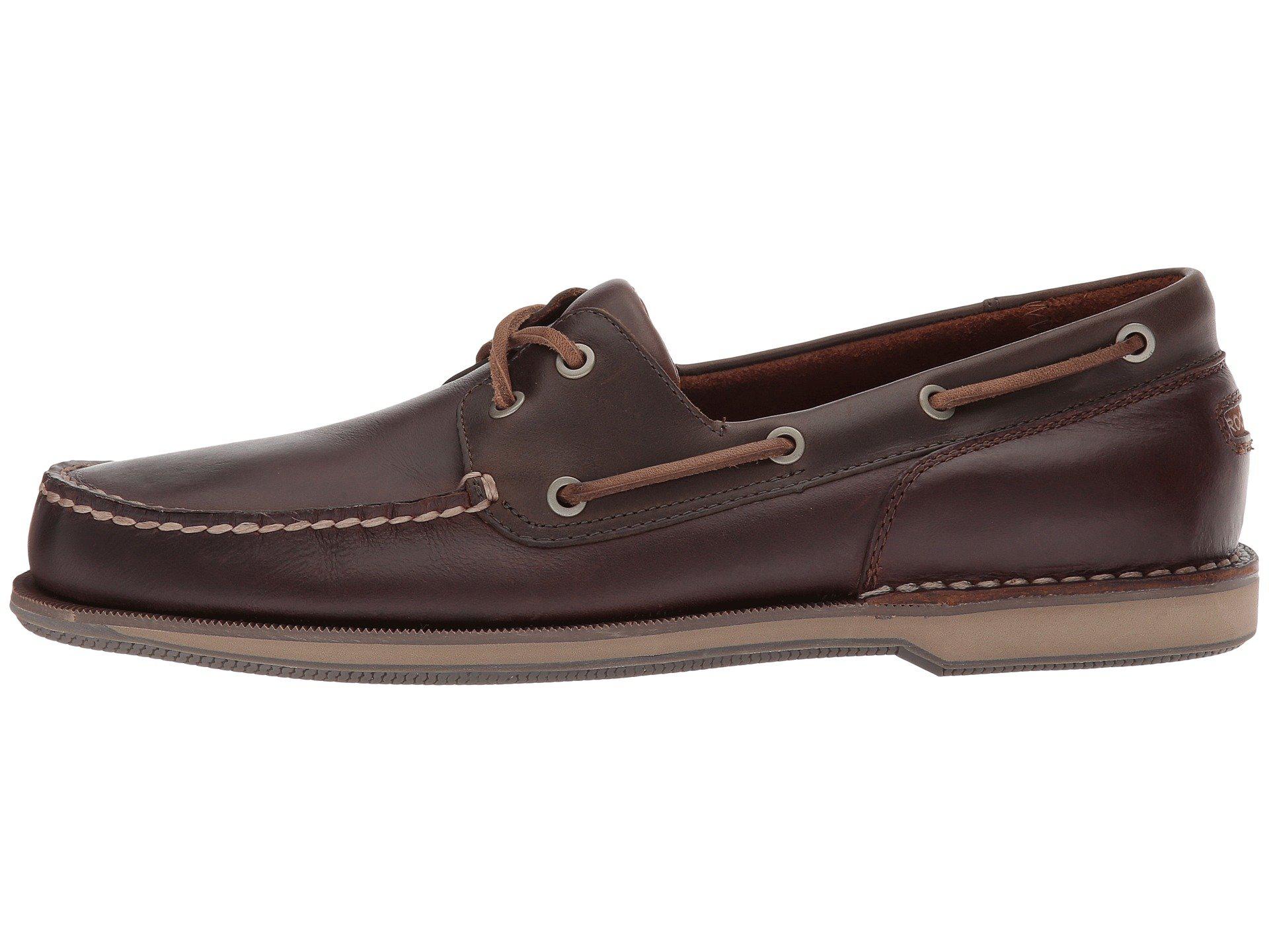 $125 Rockport Perth Boat Shoes NEW Men/'s - Taupe Nubuck//Beeswax Leather