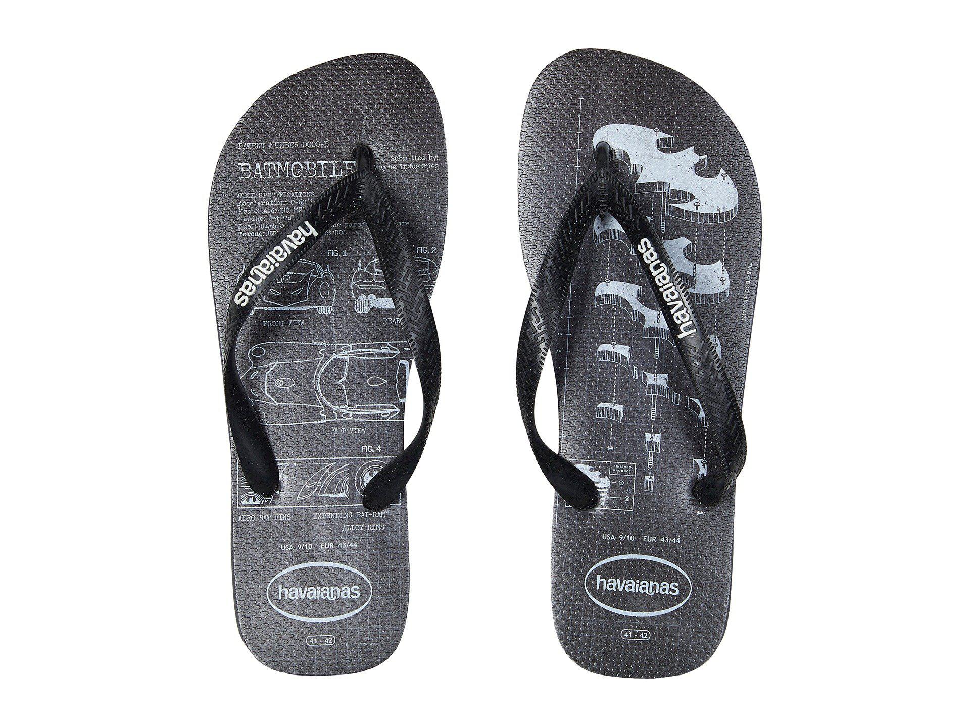 havaianas batman flip flops