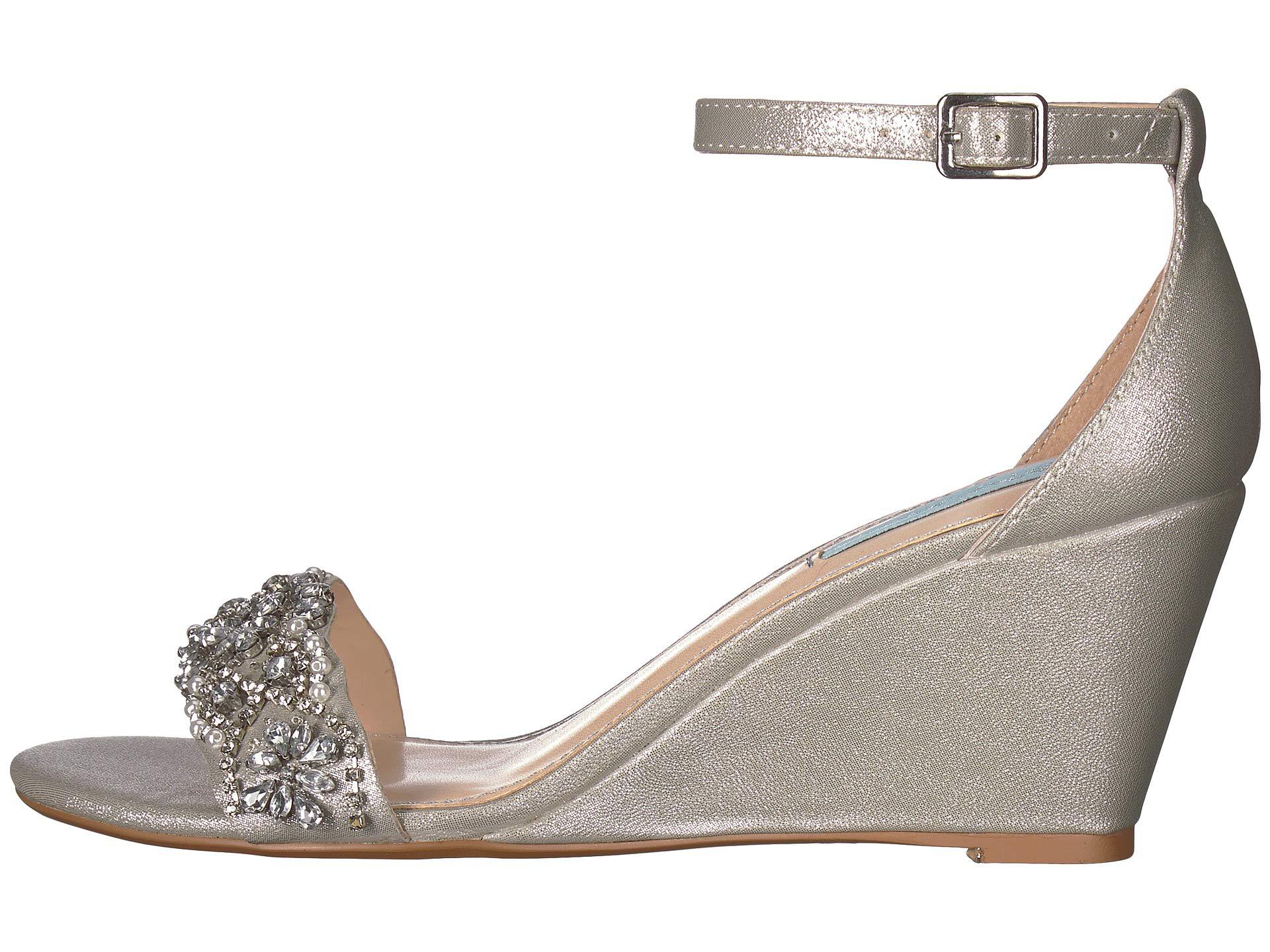 blue by betsey johnson taryn wedge