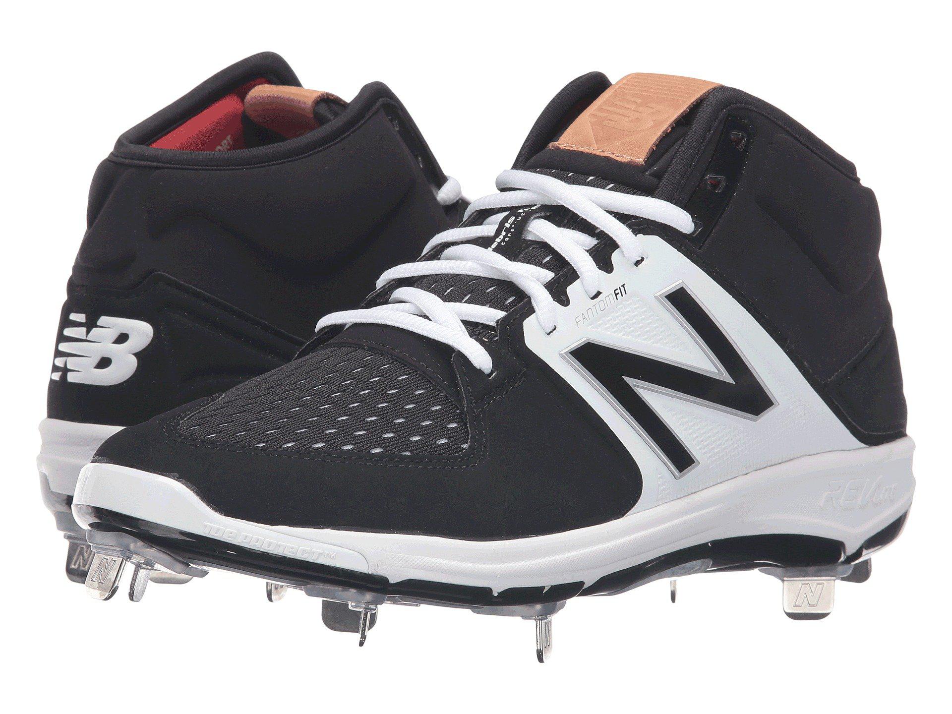 new balance men's m3000v3 mid metal cleats