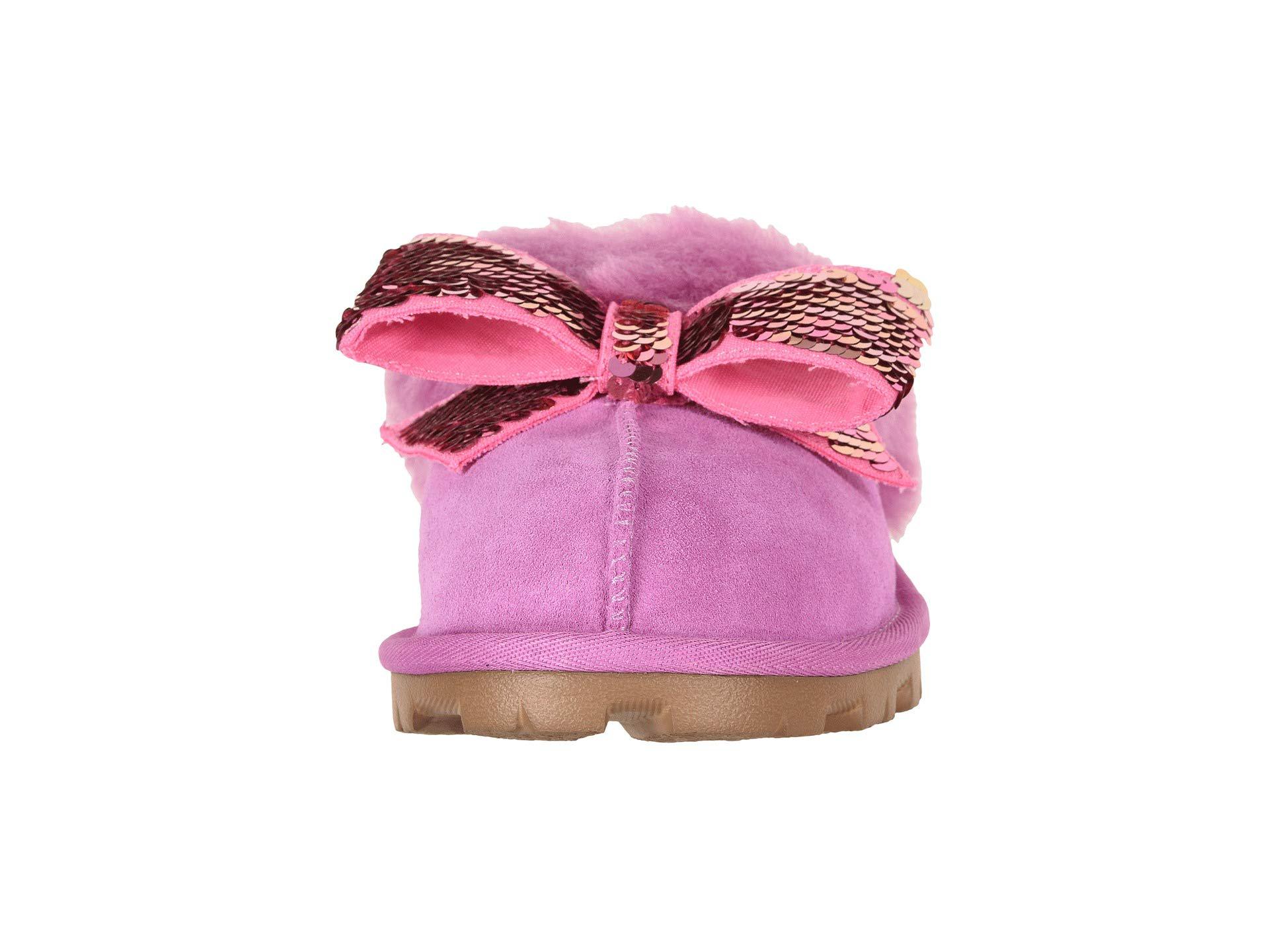 UGG Suede Coquette Sequin Bow Slipper (bodacious) Women's Slippers in Pink  - Lyst