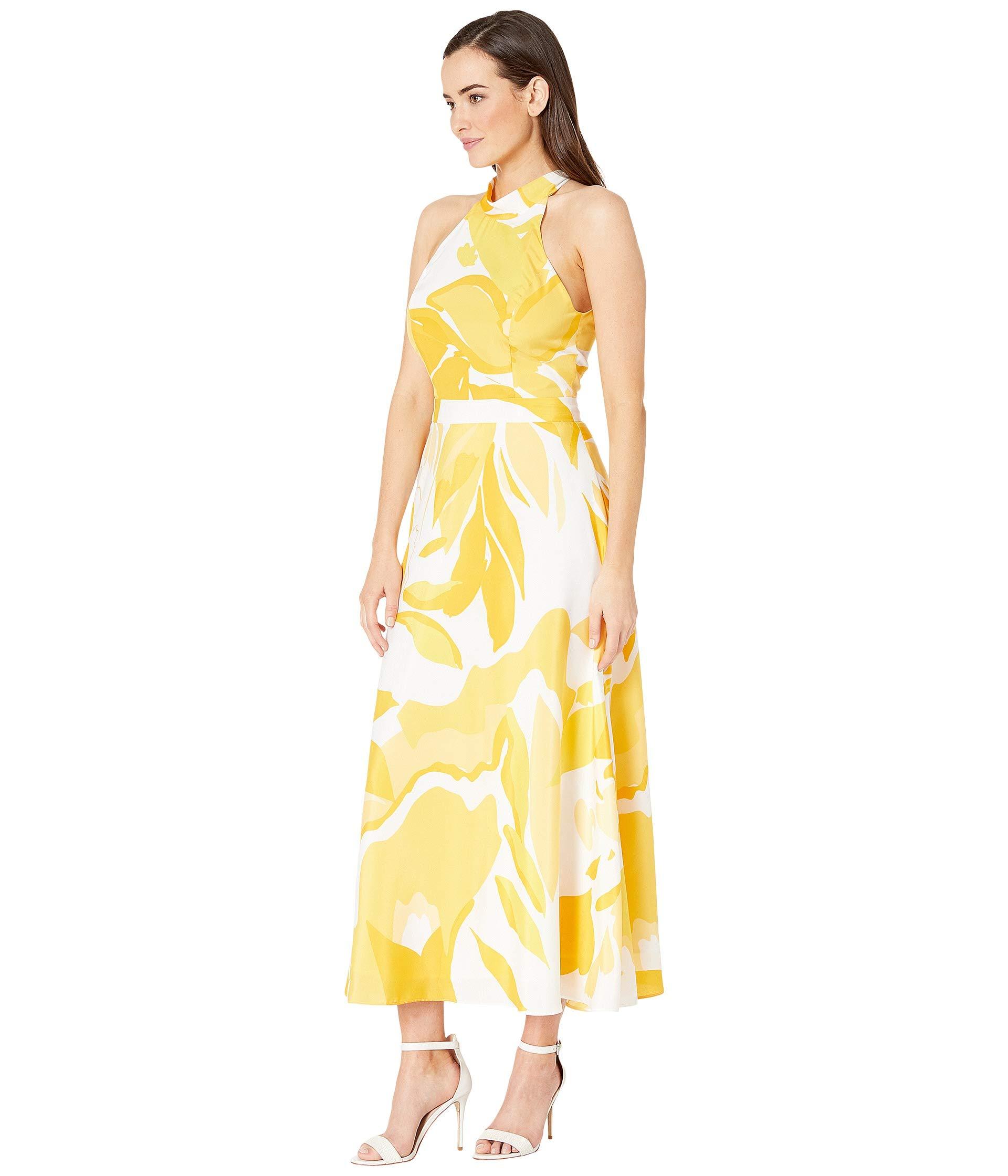 tahari yellow dress