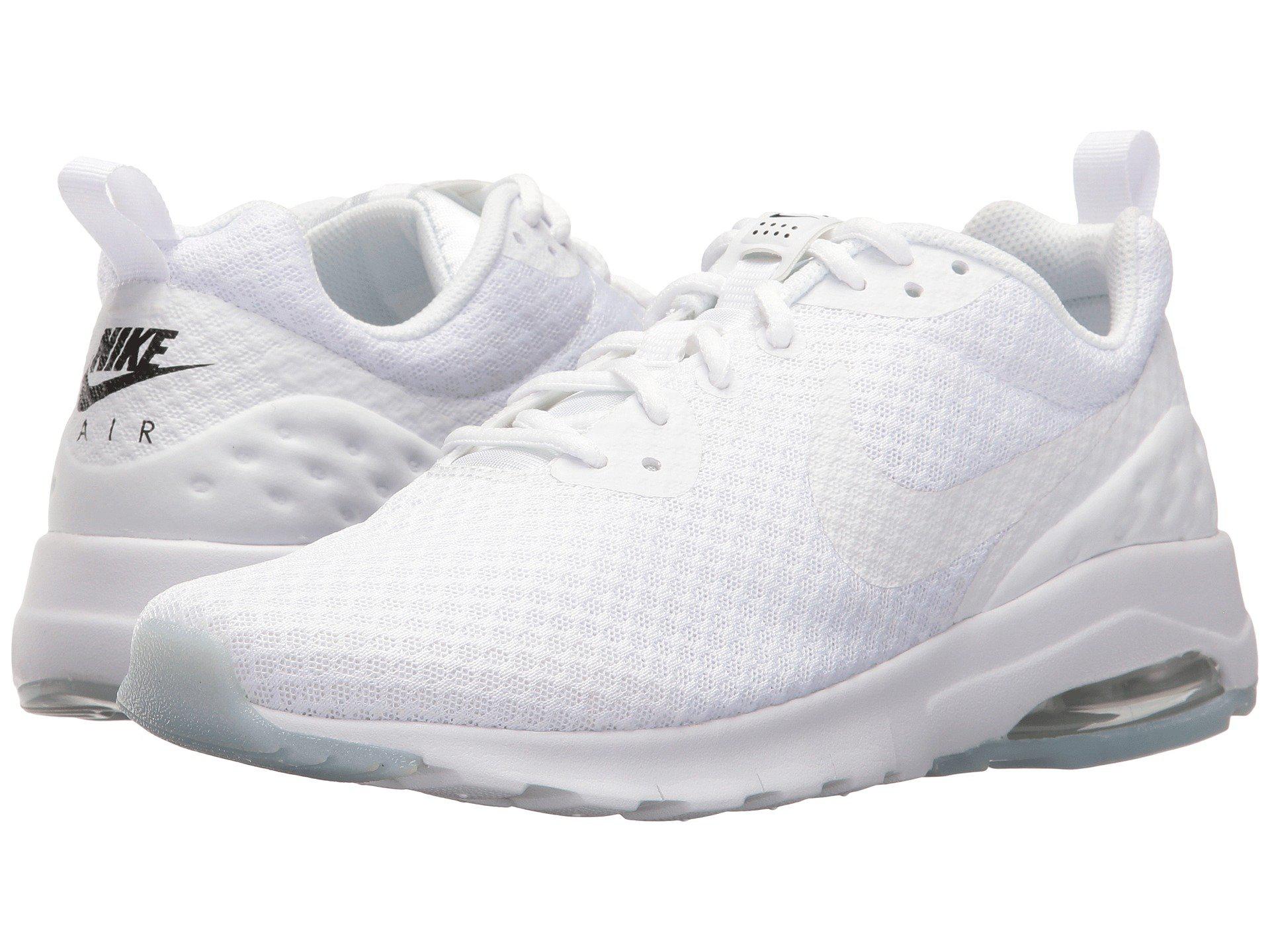 nike air max motion black and white