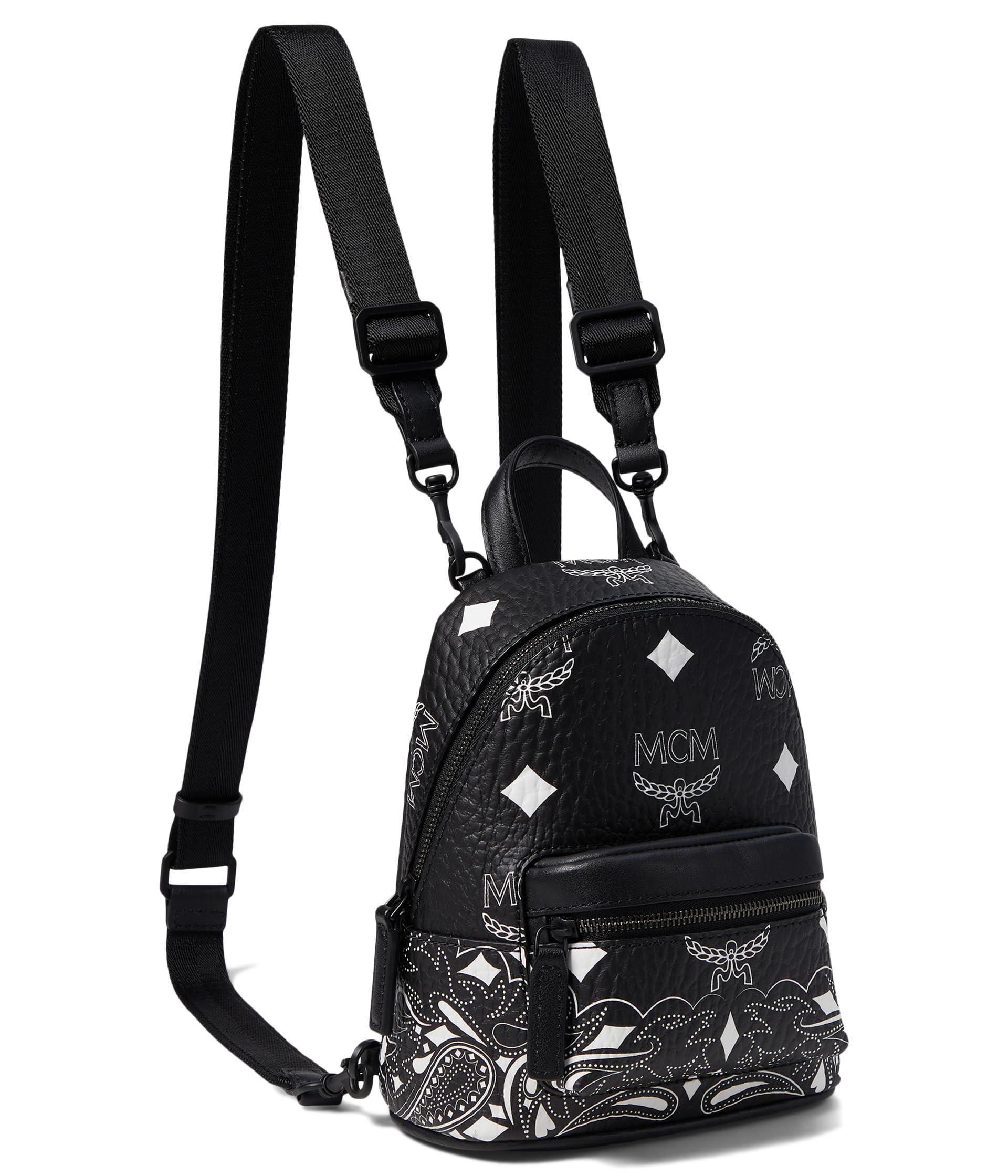 MCM Stark Bandana Vi Backpack Mini in Black Lyst