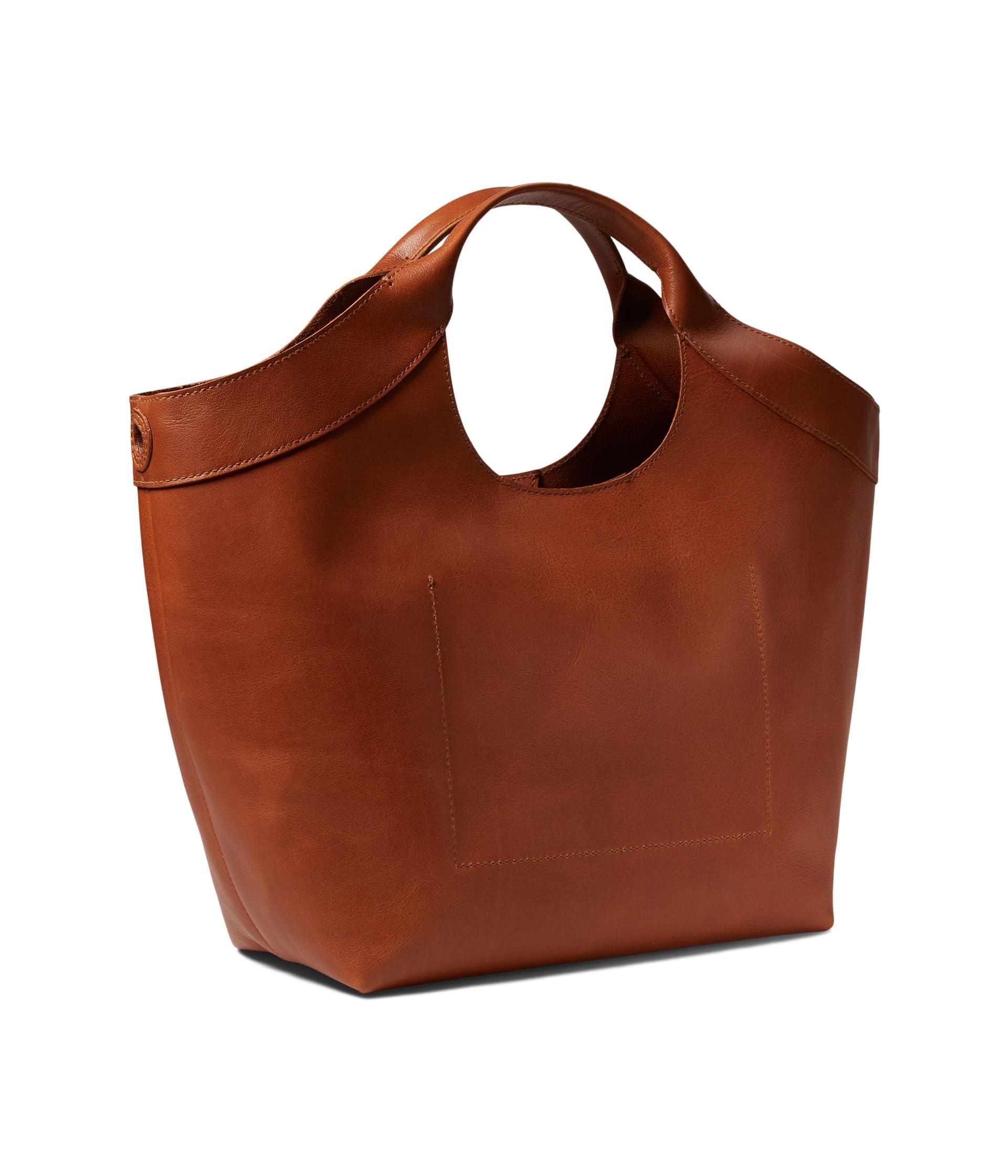 Madewell The Sydney Cutout Tote In Leather in Brown Lyst